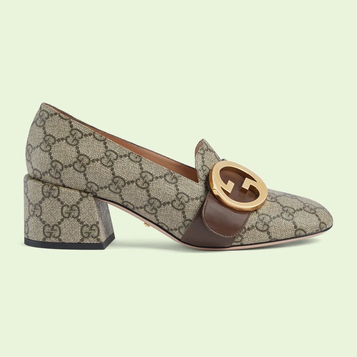 Gucci o1s1wg110525 Women's Gucci Blondie Pumps in Beige Size US 11 / IT 41 - 1 Thumbnail
