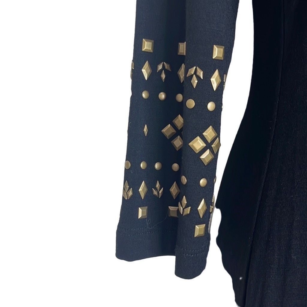 Other Premise Dresses Womens Size Small Midi Dress Black Beaded Em Size S / US 4 / IT 40 - 4 Thumbnail
