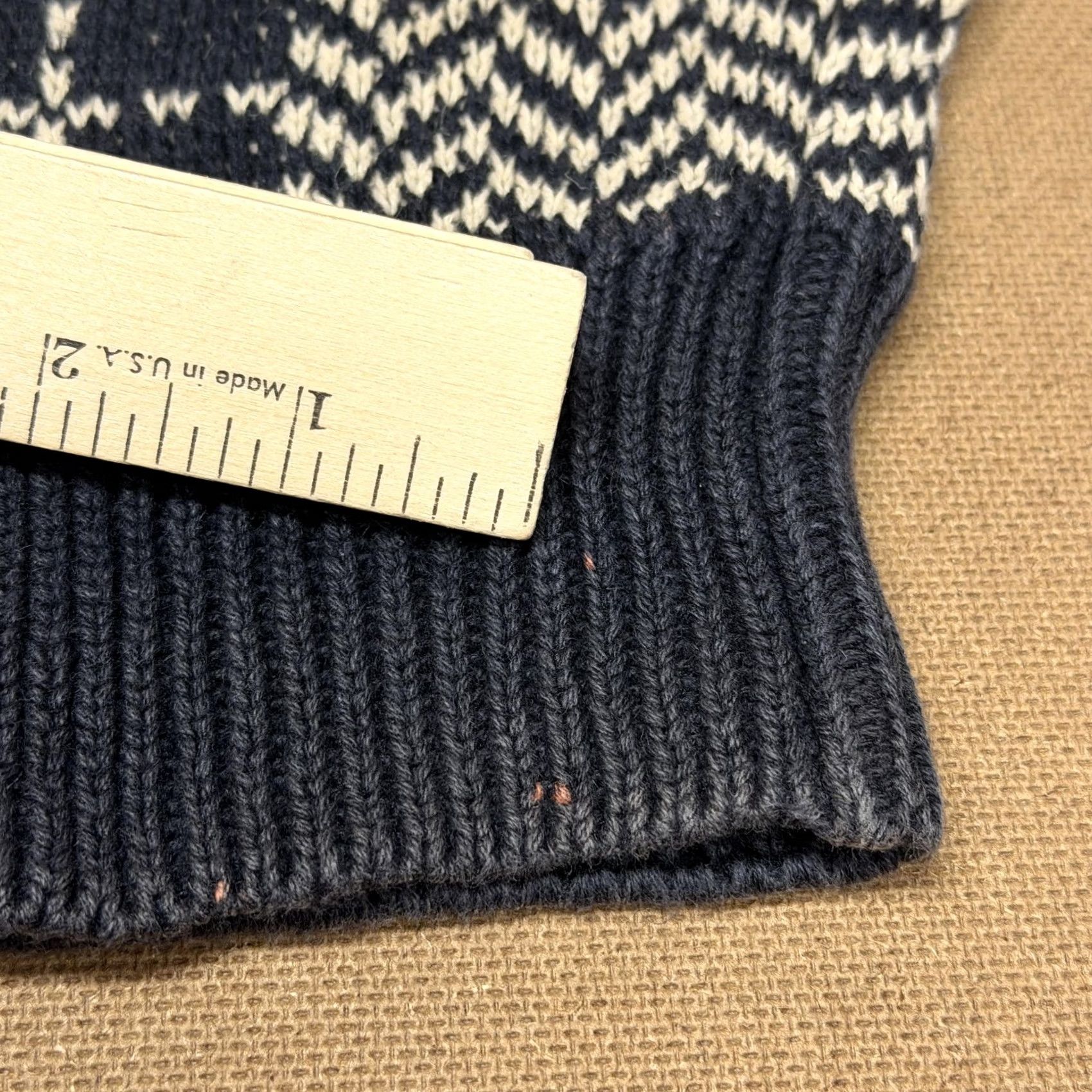 Vintage VINTAGE County Seat Sweater Mens XL Blue Herringbone Crewneck Hemp Pullover 90s Size US XL / EU 56 / 4 - 3 Thumbnail