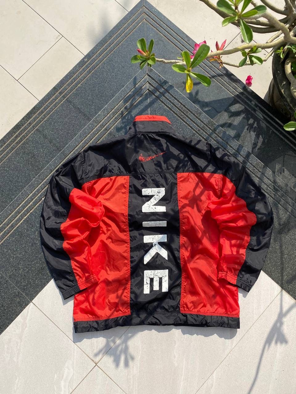 Nike × Vintage 90S NIKE RARE MULTI BIG LOGO Y2K RETRO SWOOSH NYLON JACKET Size US L / EU 52-54 / 3 - 10 Thumbnail
