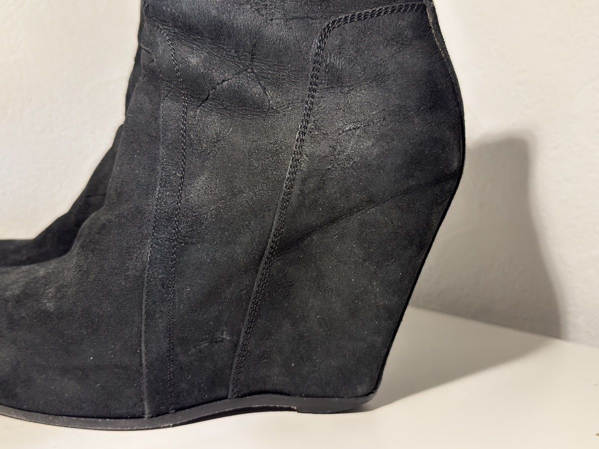 Rick Owens Rick Owens Blistered Goatskin Wedge Ankle Boots Size US 7.5 / IT 37.5 - 8 Thumbnail