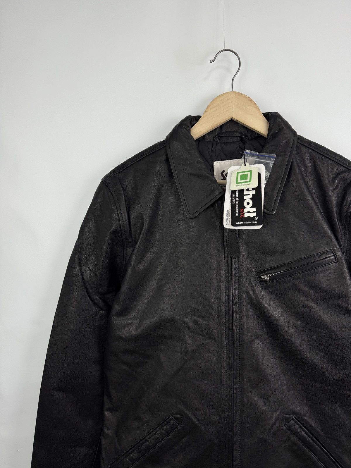 Schott 🇺🇸 NEW❗️Schott NYC Leather Jacket Motorcycle Rare Retro Y2K Size US M / EU 48-50 / 2 - 8 Thumbnail