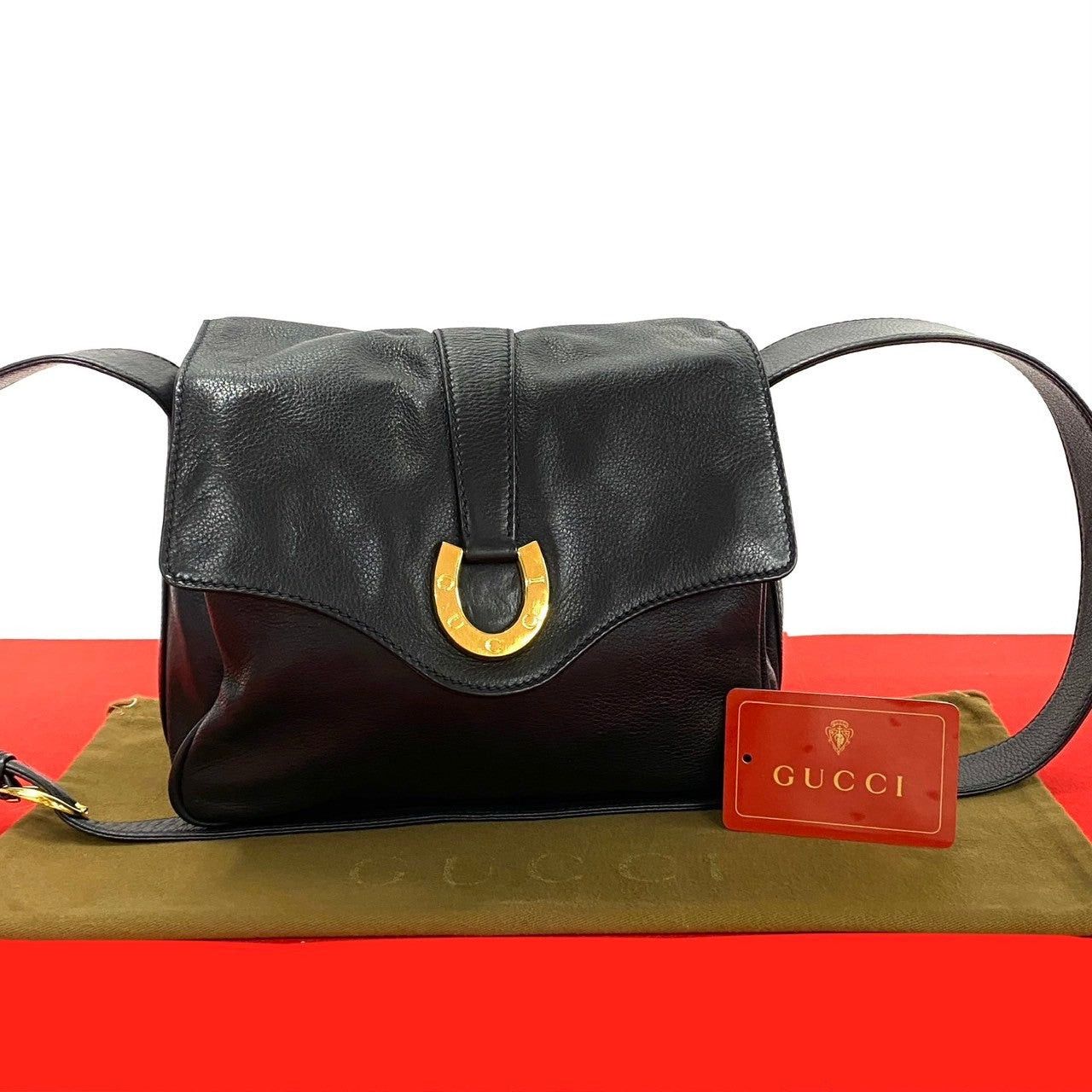 Gucci Gucci Shoulder Bag Black Leather Size ONE SIZE - 1 Thumbnail