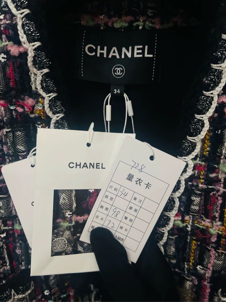 Chanel Chanel 24a Manchester tweed glazed jacket 2504-Nextarrow Size XXS / US 00 / IT 34 - 2 Thumbnail