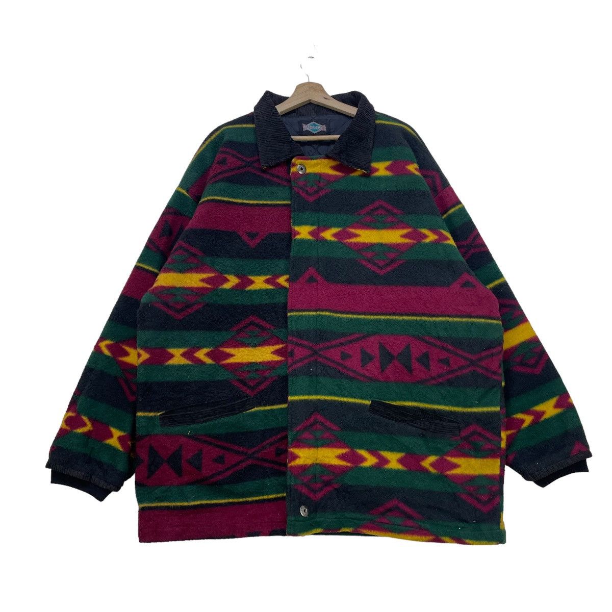 image of Bob Marley x Native Hip Hop Extreme Control Native Oversize Jacket, Men's (Size Medium)
