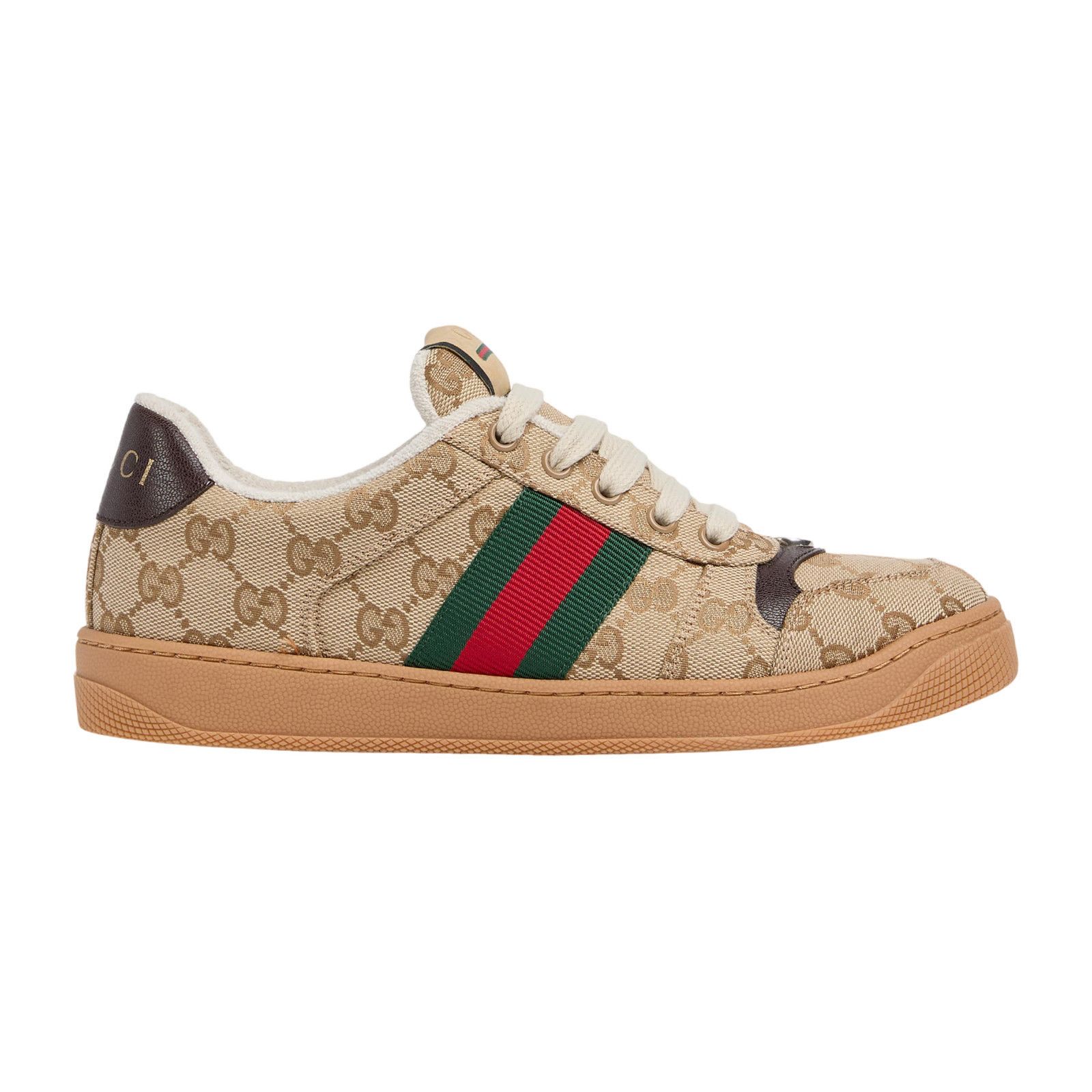 GUCCI Screener $1060 Beige Sneakers New & Authentic (Women's