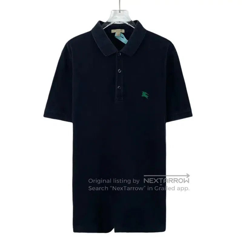 Burberry Burberry Men's Navy Cotton Polo T. Size US L / EU 52-54 / 3 - 1 Thumbnail
