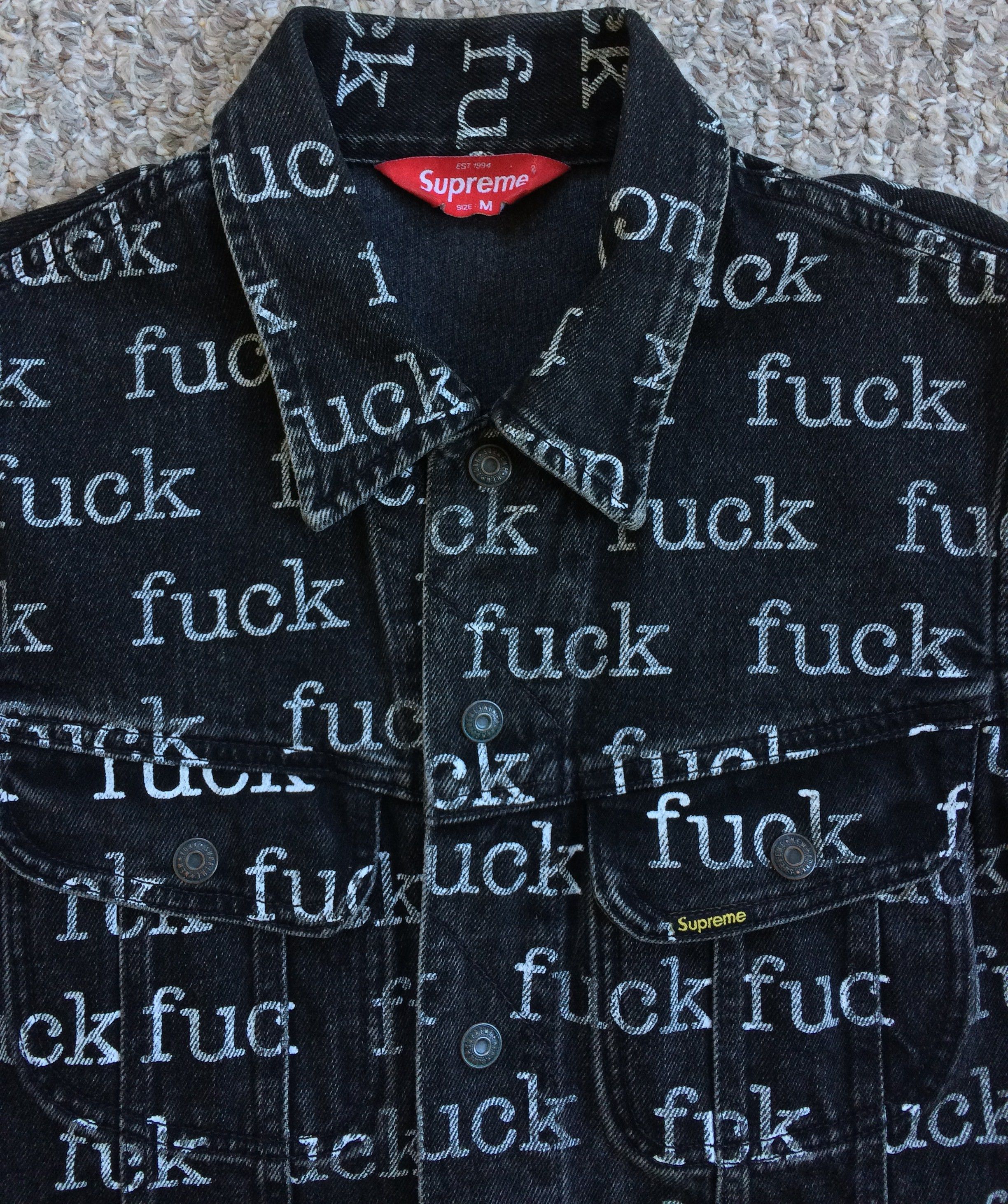 Supreme S/S 2013 Supreme Fuck Denim Jacket | Grailed