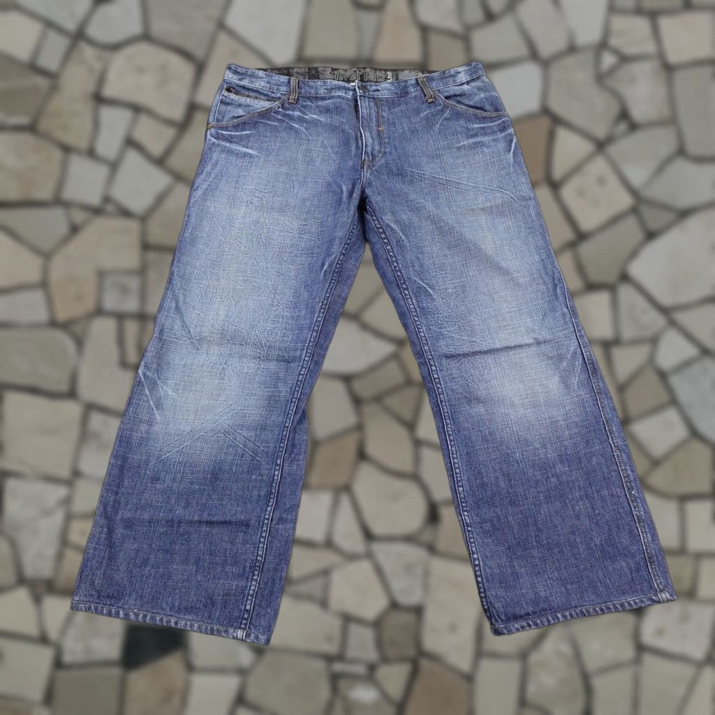 Levi's VINTAGE Levi's SilverTab Loose Jeans 38x30 Blue Denim Y2K Baggy Flap Pockets Mens Relaxed 90s Southwestern Cotton Denim Size US 38 / EU 54 - 1 Thumbnail
