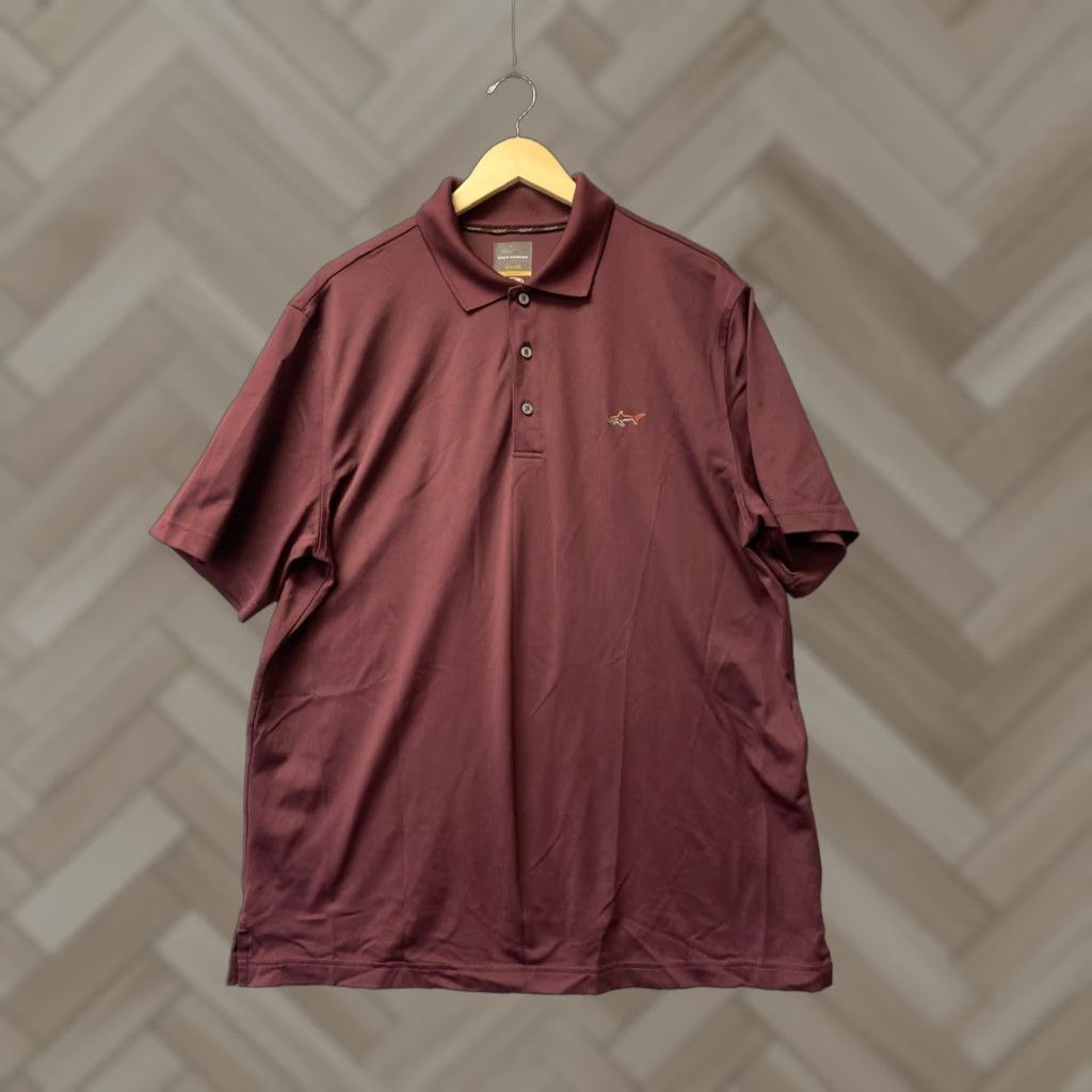 Vintage Greg Norman Play Dry Polo Mens Large Maroon NWOT Size US L / EU 52-54 / 3 - 1 Thumbnail