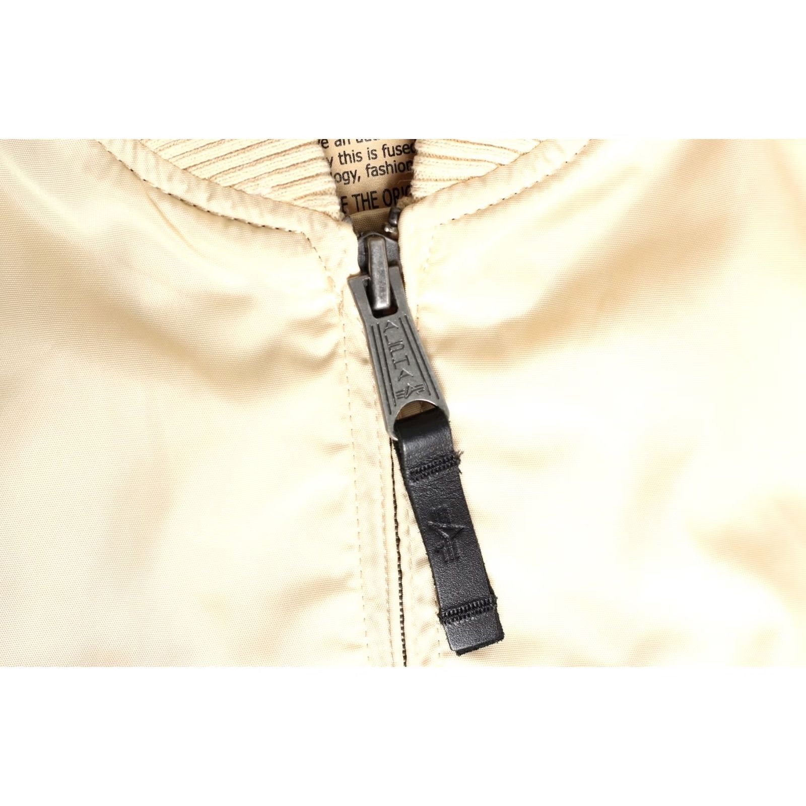 Alpha Industries ALPHA INDUSTRIES MA-1 Flight Bomber Jacket Men M Beige Regular Size M Jacket Mens Size US M / EU 48-50 / 2 - 5 Thumbnail