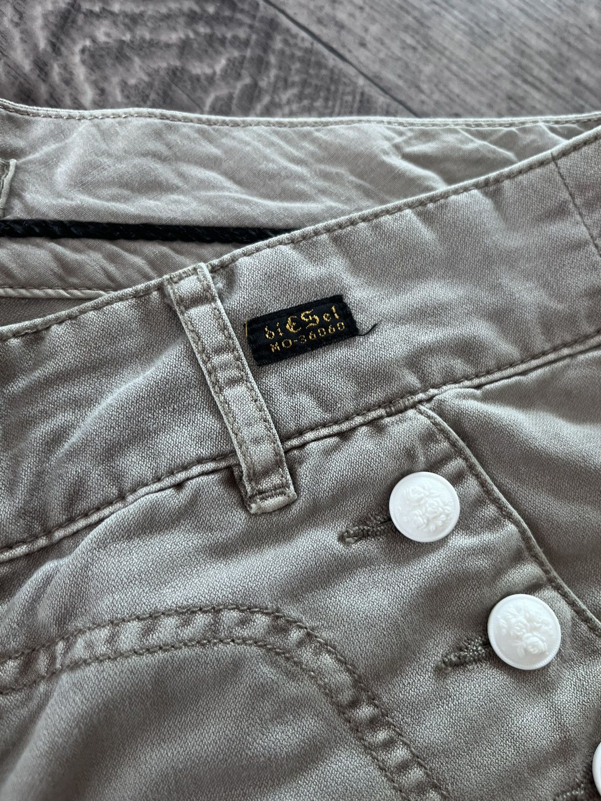 Diesel Y2K Vintage Diesel Aviation Linen Pants Size 28 Size 28" / US 6 / IT 42 - 7 Thumbnail