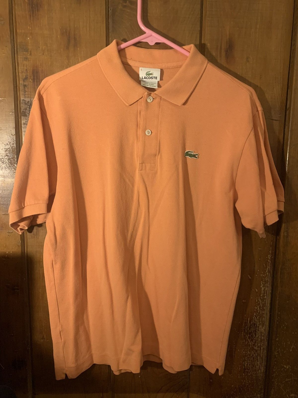 Lacoste Lacoste orange cotton polo shirt Size US S / EU 44-46 / 1 - 3 Thumbnail