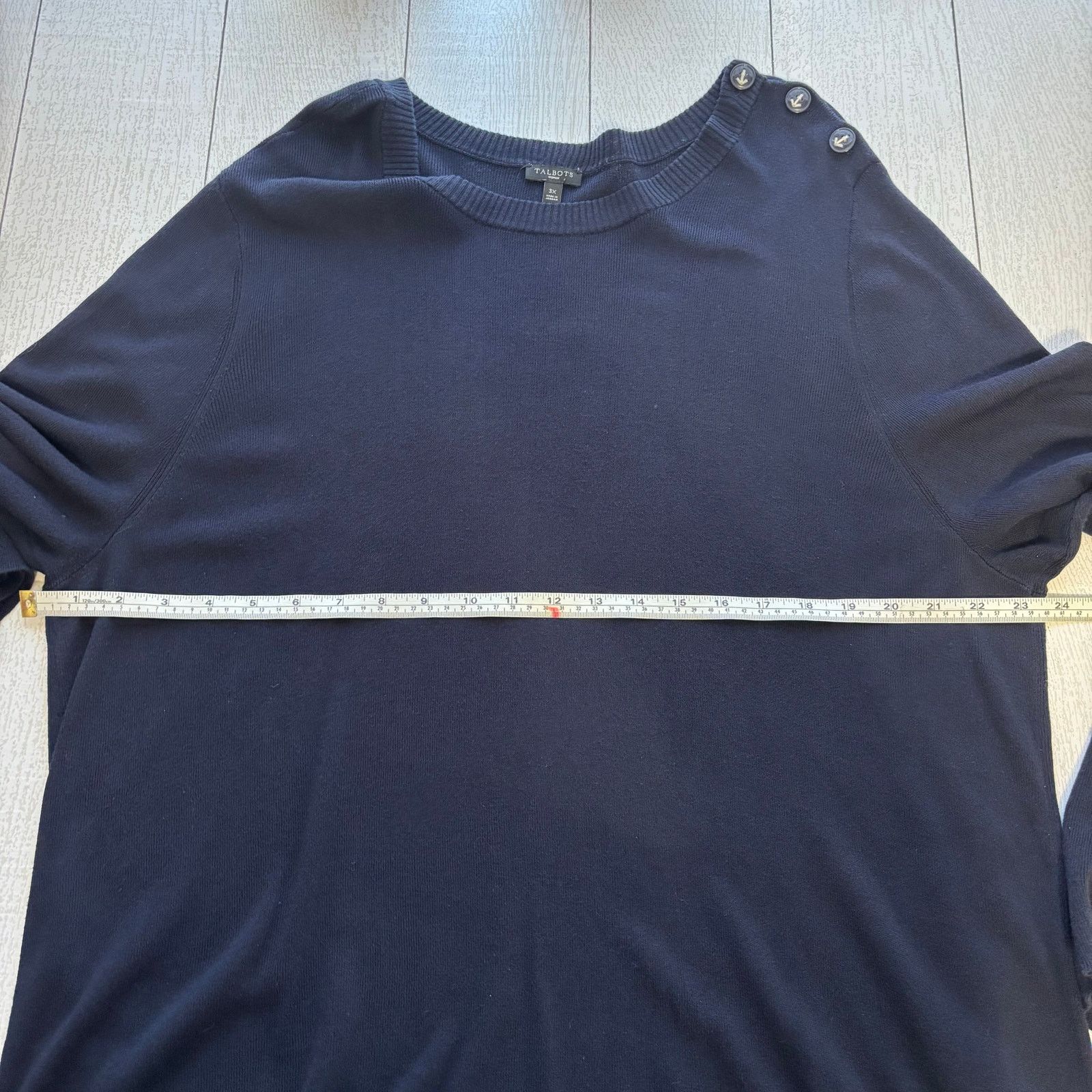 Other Talbots Navy Blue Pullover Sweater Crew Neck Size 3X Size 3XL / US 20-22 - 6 Thumbnail