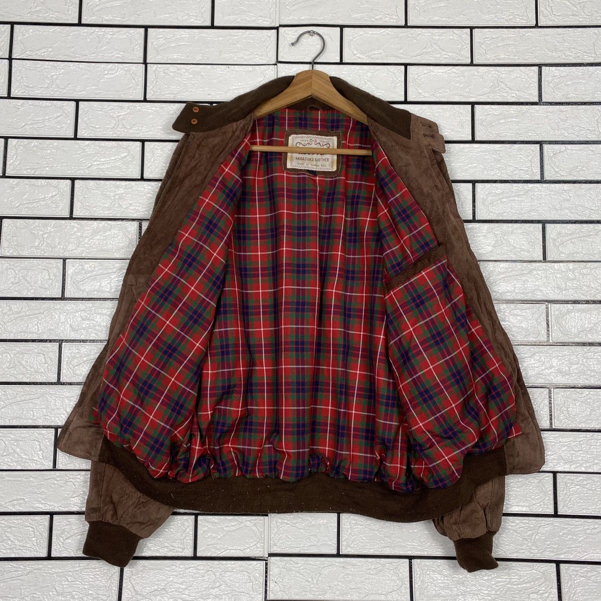 Japanese Brand 📌Vintage Leather Jacket Bomber Houston Harajuku Mother Size US L / EU 52-54 / 3 - 14 Thumbnail