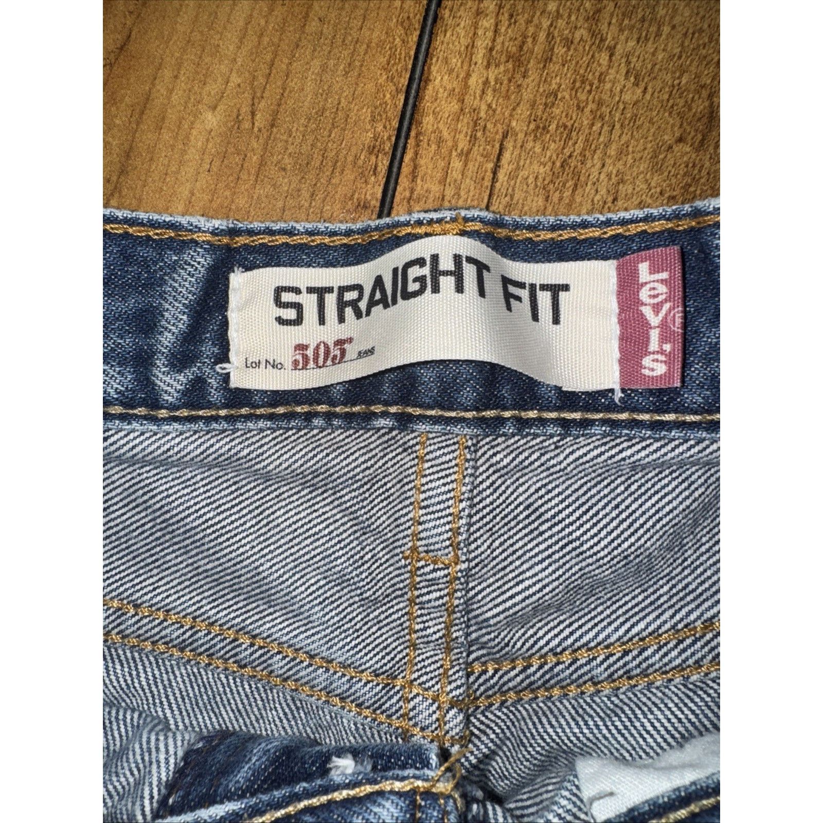 Levi's Levi’s 505 Regular Straight Jeans 34x31 Denim Zip Mid Rise Size US 34 / EU 50 - 6 Thumbnail