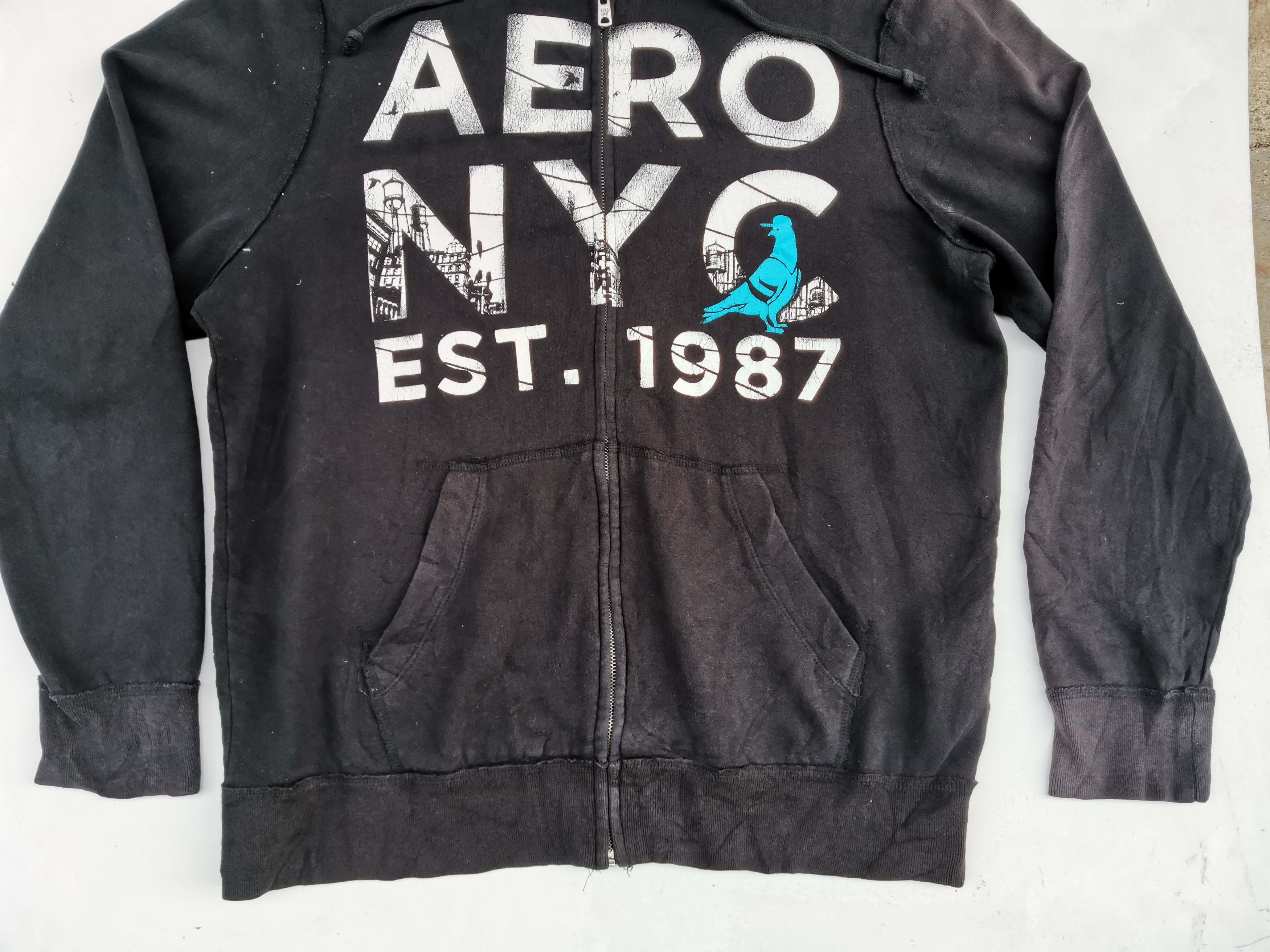 Designer × Japanese Brand Aero NYC Est. 1987 Big Logo Hoodie Zipper Sweatshirt Size US XL / EU 56 / 4 - 3 Thumbnail