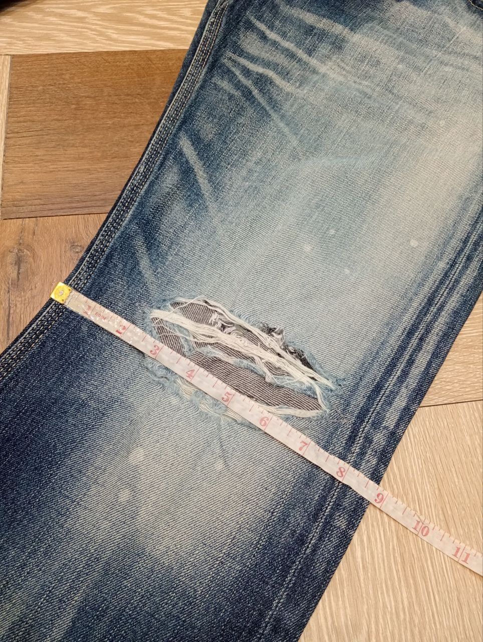 Vanquish VANQUISH GOLD JAPAN BLUE DISTRESSED DENIM PANTS Size US 34 / EU 50 - 22 Thumbnail