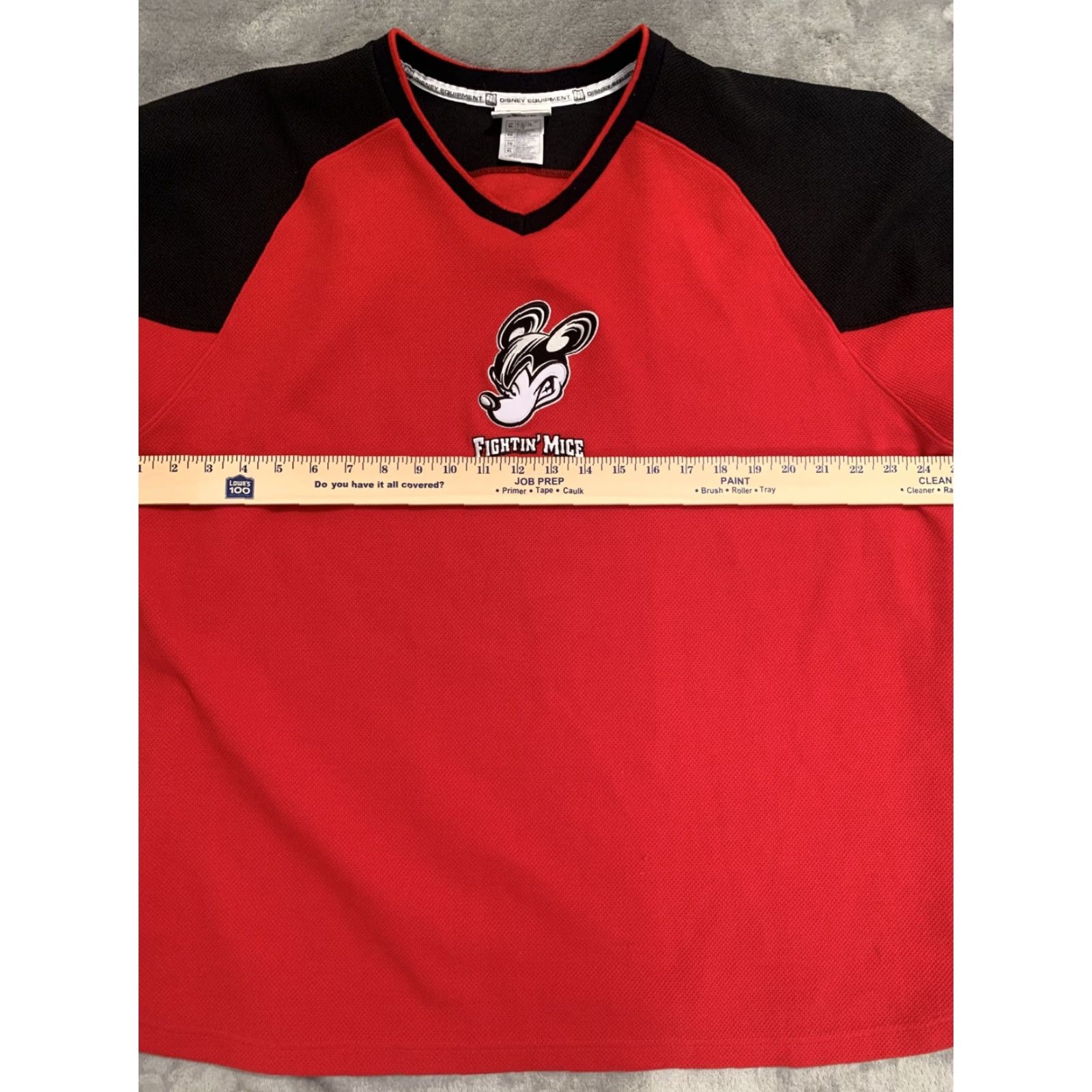 Disney VINTAGE Walt Disney L/S Shirt Men’s XL Disney Equipment Mickey Mouse Long Sleeve Crew Neck Red Logo 80s SHIRT Mens Size US XL / EU 56 / 4 - 5 Thumbnail