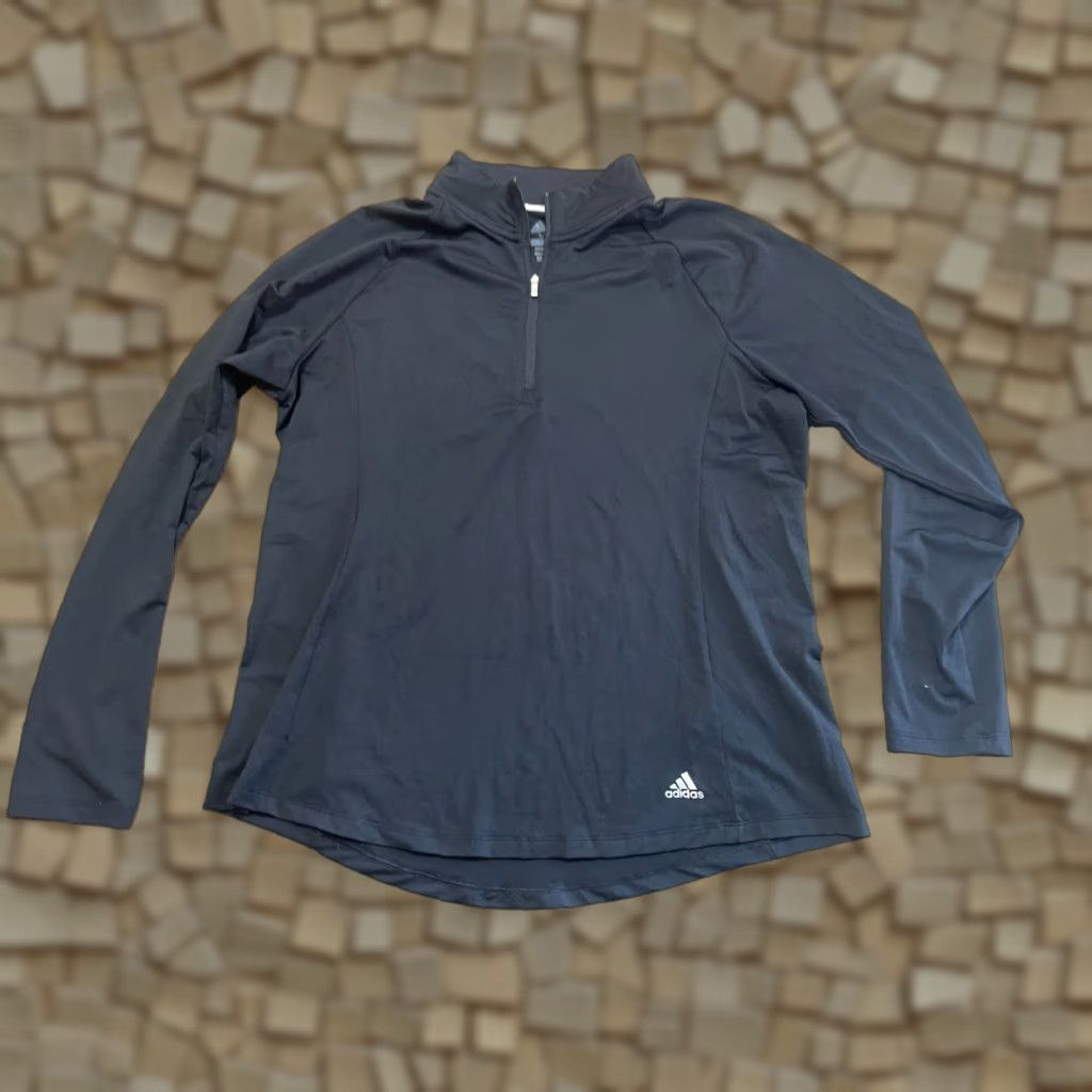 Adidas adidas Shirt Men's Large Black 1/4 Zip Up Golf Sweatshirt Long Sleeve Size US L / EU 52-54 / 3 - 1 Thumbnail