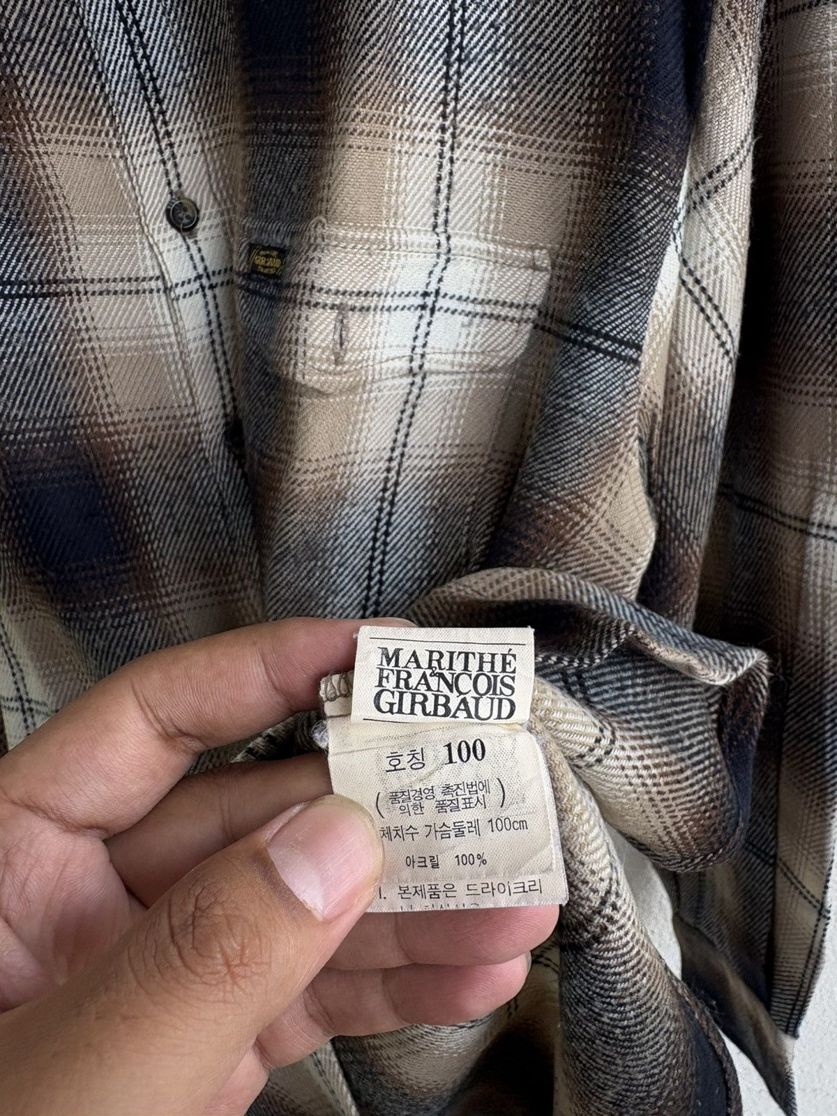 Marithe + Francois Girbaud Vintage 80s Marithe Francois Girbaud Veterano flanel Size US XL / EU 56 / 4 - 5 Thumbnail