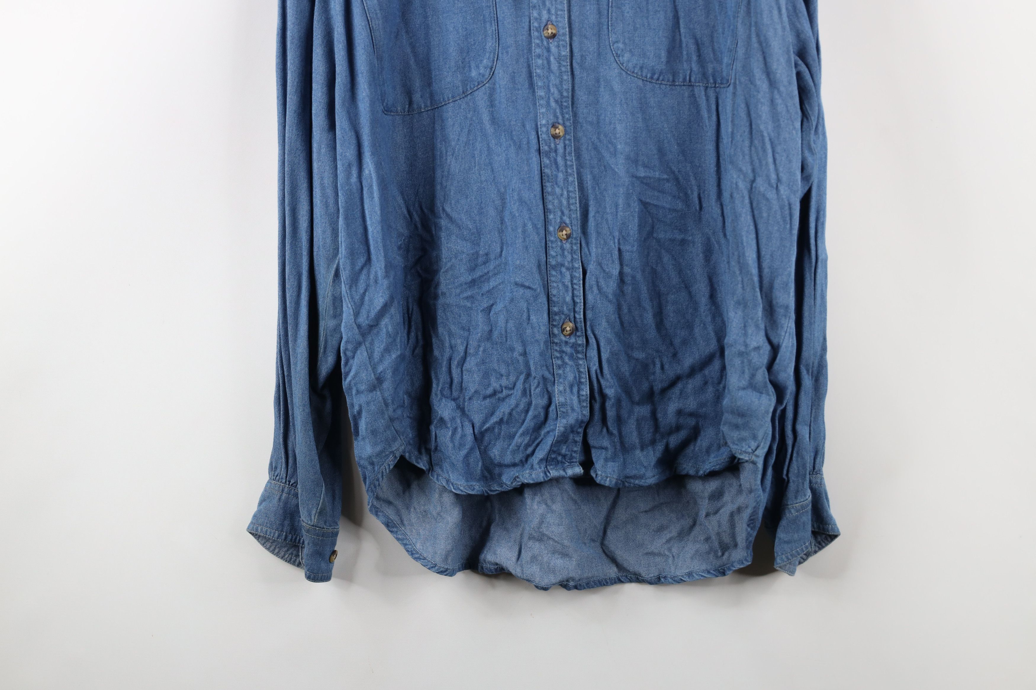 Columbia × Vintage Deadstock Vintage 90s Columbia Collared Button Shirt Blue Size L / US 10 / IT 46 - 3 Thumbnail