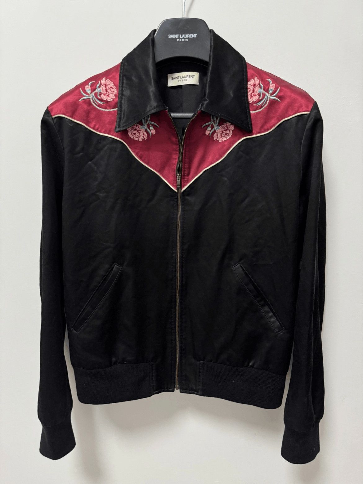 Saint Laurent Paris Saint Laurent Paris by Hedi 16AW Satin Western Jacket Size US M / EU 48-50 / 2 - 1 Thumbnail