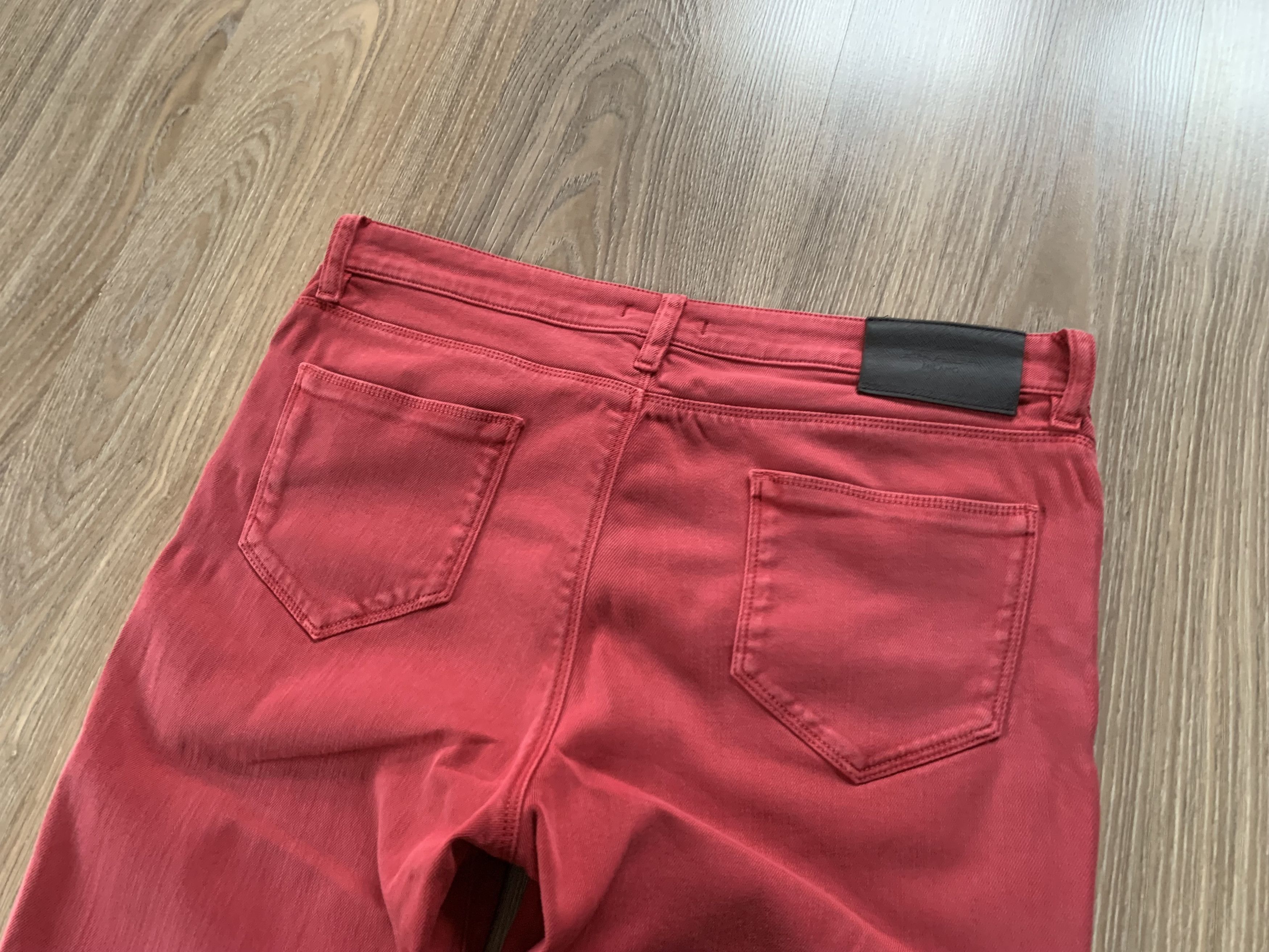 Prada Prada Milano Womens Vintage Red Skinny Jeans Size 31" - 7 Thumbnail