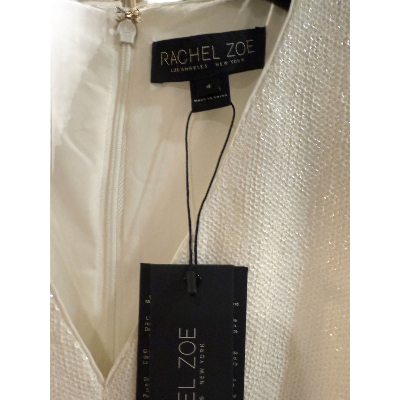 Rachel Zoe Rachel Zoe Heather Sequin stretch jersey Bridal Gown 4 Size S / US 4 / IT 40 - 5 Thumbnail