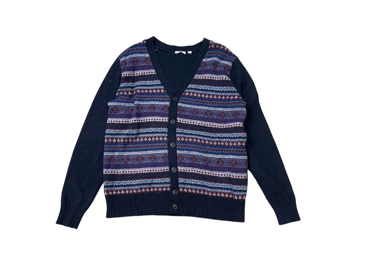Uniqlo Vintage Uniqlo Aztec Cardigan Sweater Streetwear Size US L / EU 52-54 / 3 - 1 Thumbnail