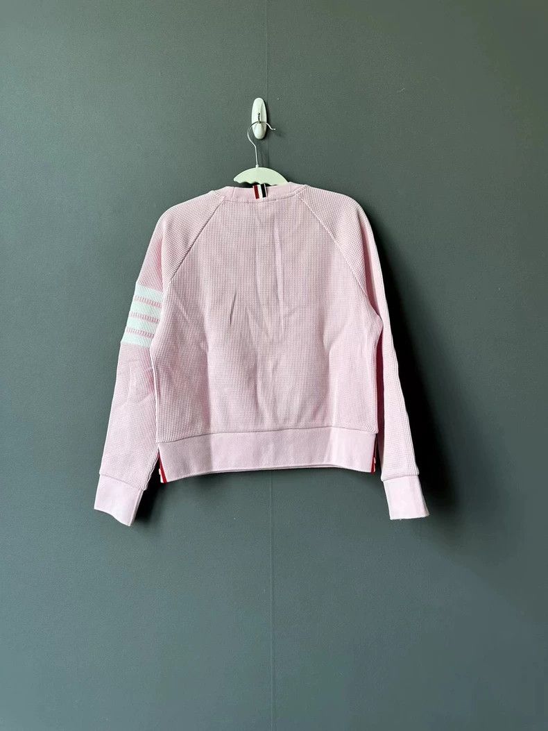 Thom Browne thom brownePink waffed sweatshirt 2503-Nextarrow Size S / US 4 / IT 40 - 2 Thumbnail