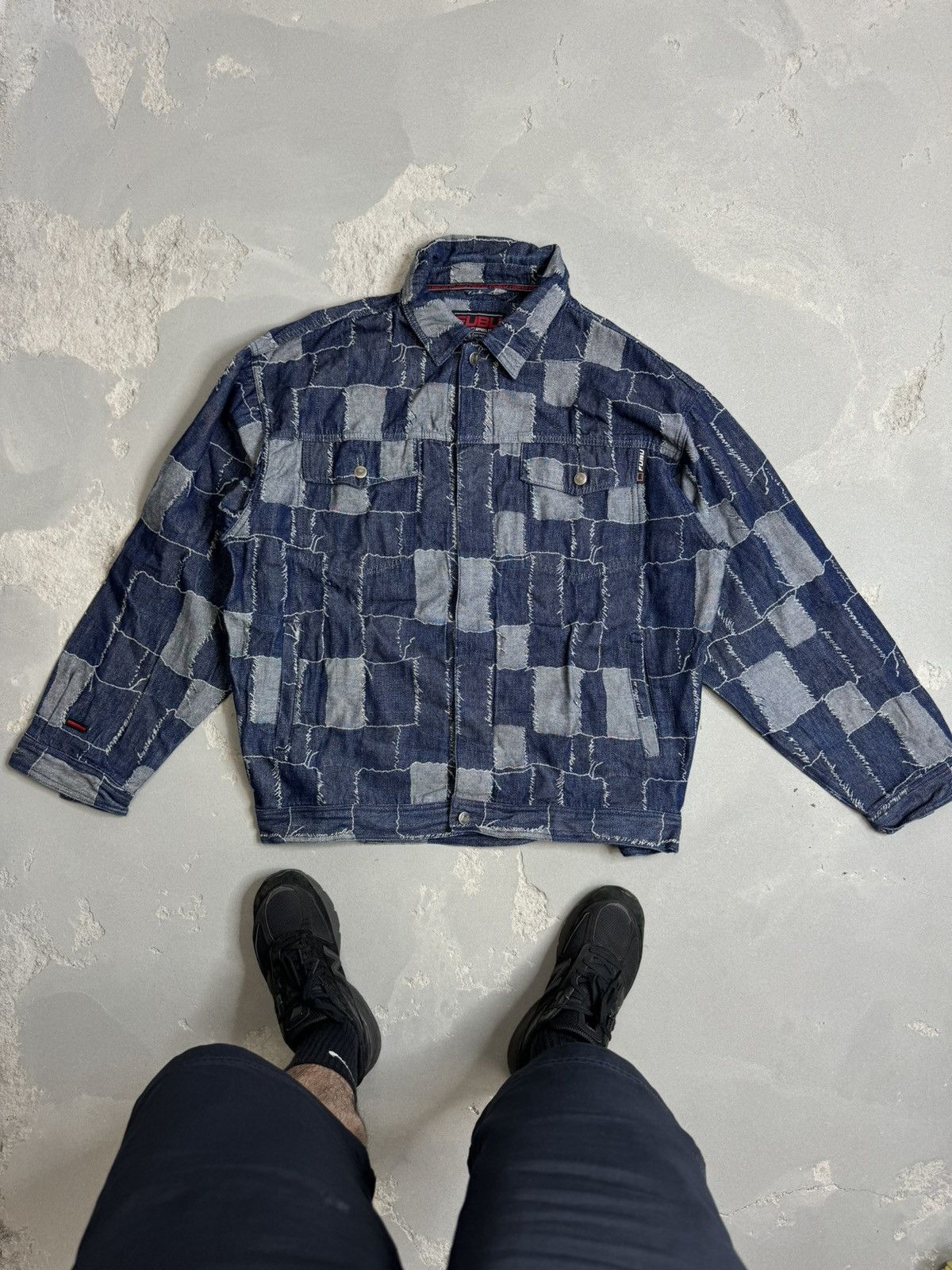 Fubu 🔥Rare🔥 90's Fubu patchwork Denim Jacket Size US XL / EU 56 / 4 - 1 Thumbnail