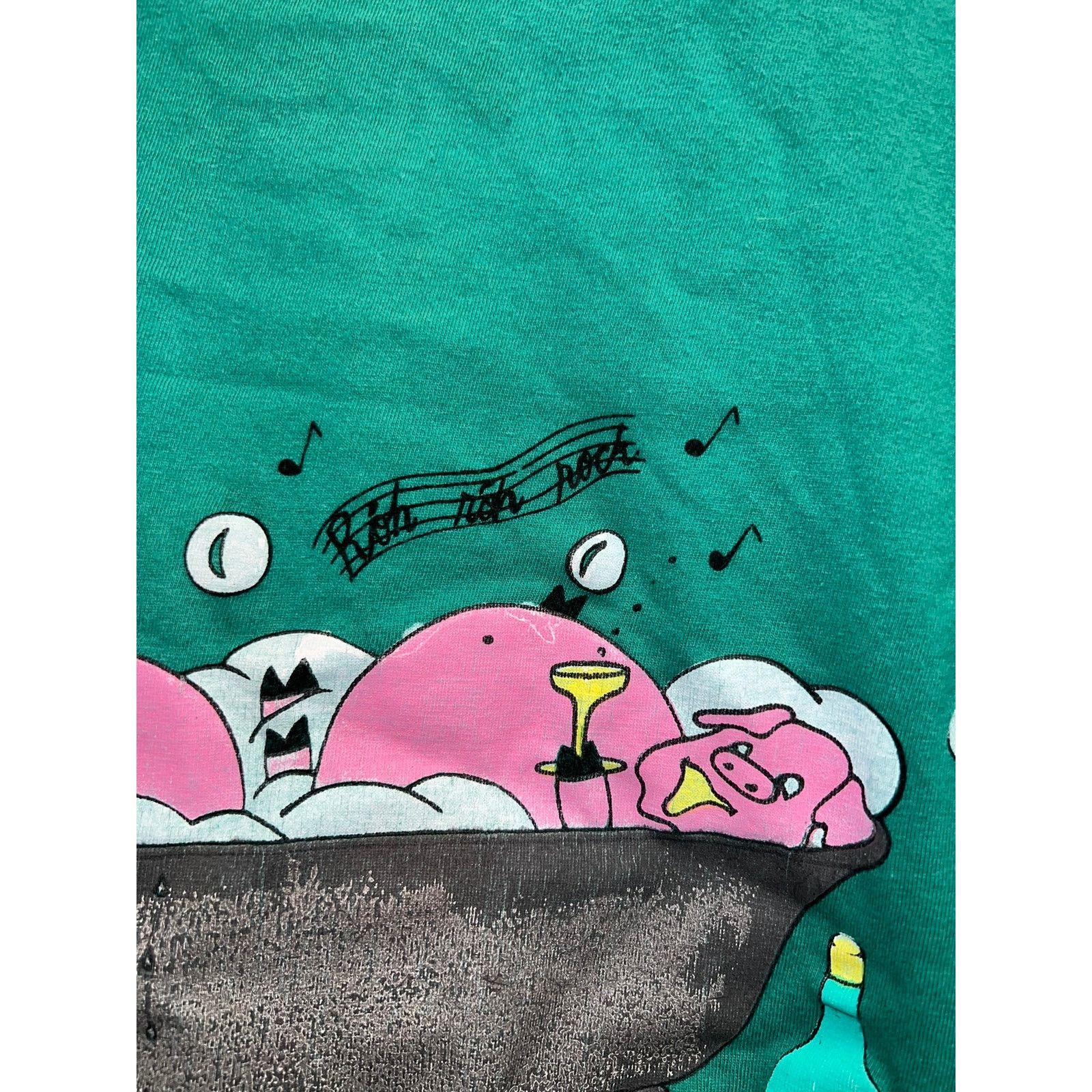 Vintage Womens Vintage Pig Shirt Cartoon Rock Pigs Animal Tee 90s XL Size XL / US 12-14 / IT 48-50 - 3 Thumbnail