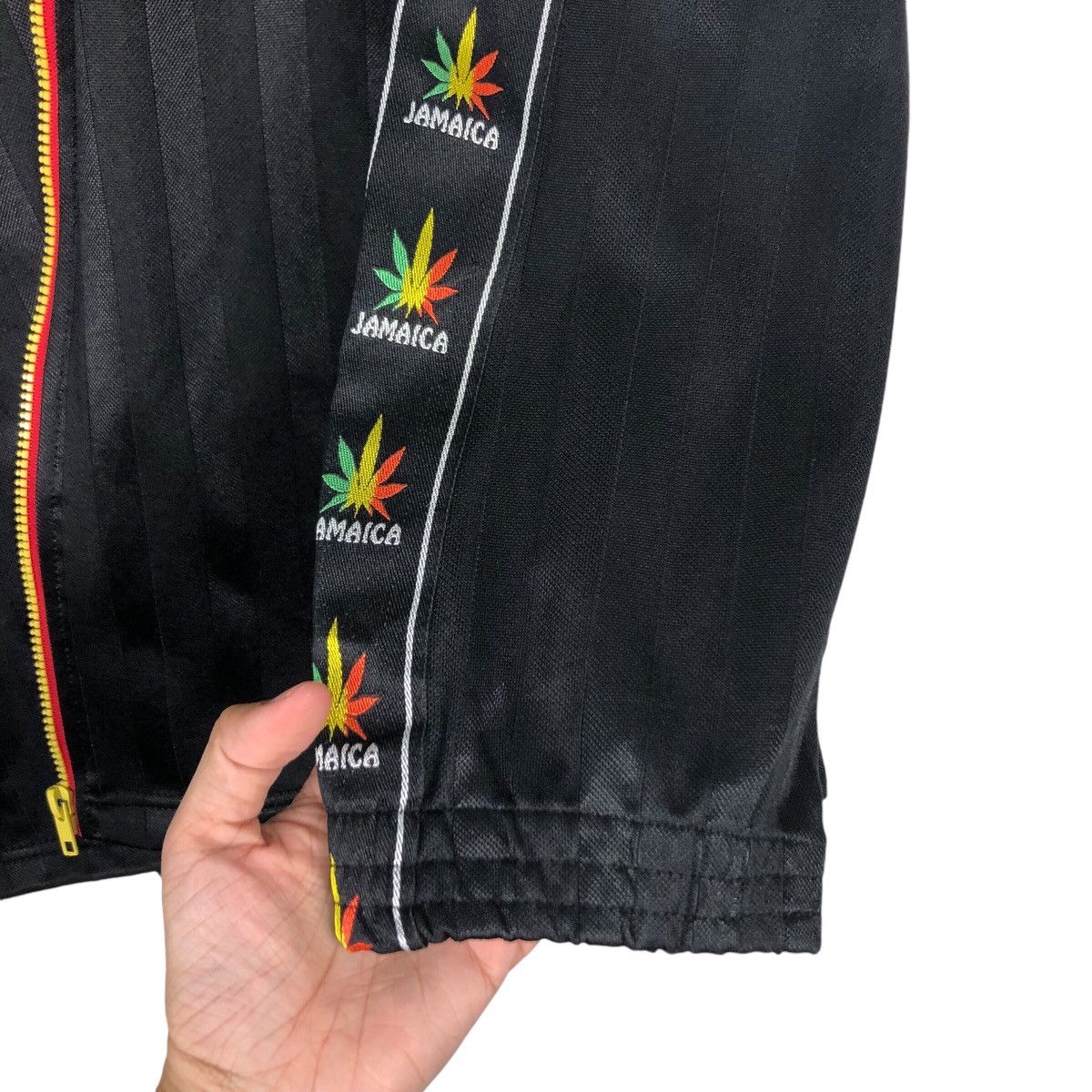 Japanese Brand × Vintage Vintage Jamaica Sweater Stripe Black Bob Marley L #A1 Size US L / EU 52-54 / 3 - 13 Thumbnail