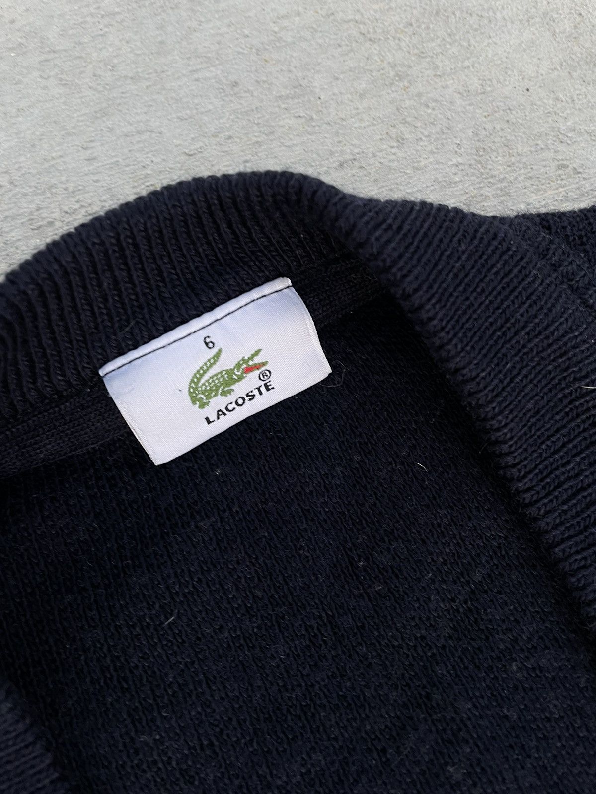 Lacoste Vintage Lacoste knitted cardigan sweater Size US L / EU 52-54 / 3 - 7 Thumbnail