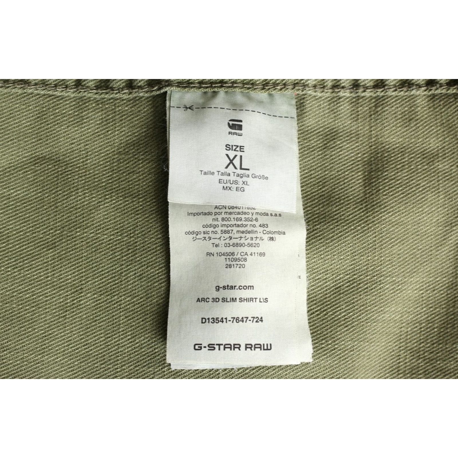 G-Star G-Star ARC 3D SLIM Denim Shirt Men XL Long Sleeve Slim Fit VR2842 Size US XL / EU 56 / 4 - 7 Thumbnail