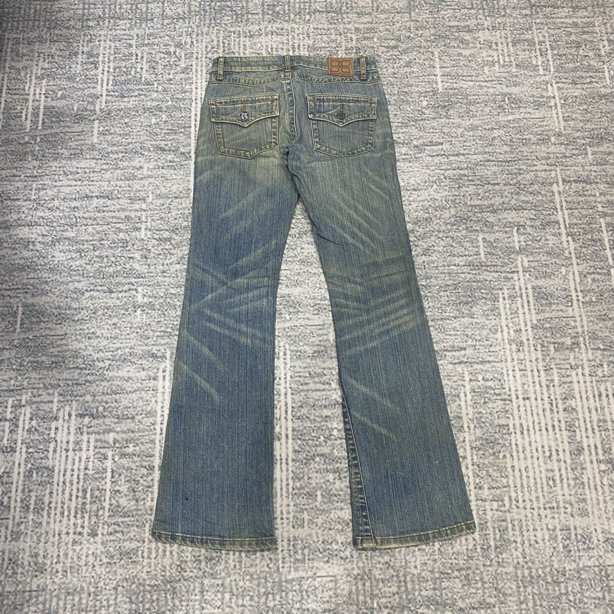 Japanese Brand Flared🔥 BCBGMAXAZRIA Mud Wash Bootcut Jeans LGB 90s Size US 30 / EU 46 - 2 Thumbnail