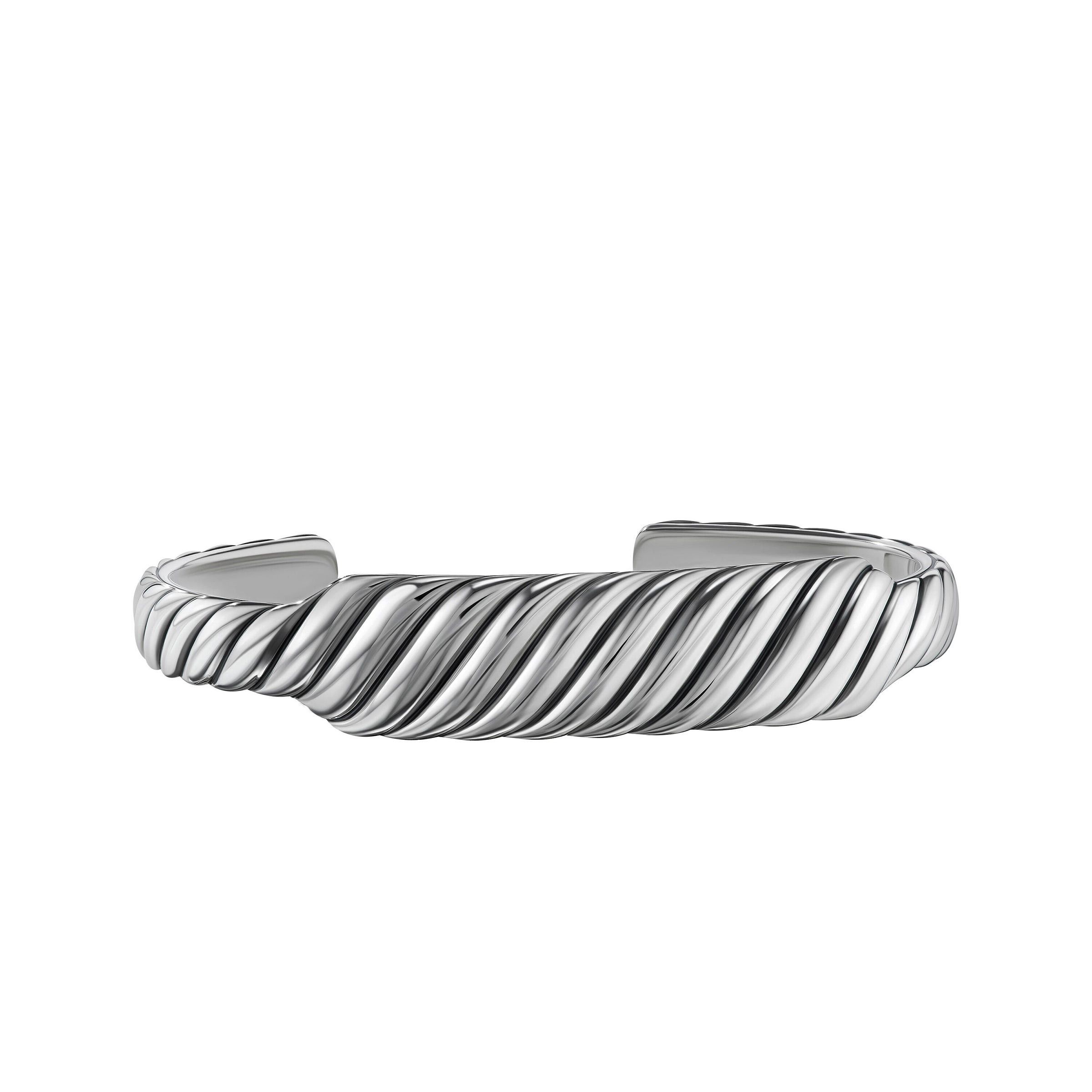 David Yurman o1w1db10325 Cable Contour Cuff Bracelet in Sterling Silver Size ONE SIZE - 1 Thumbnail