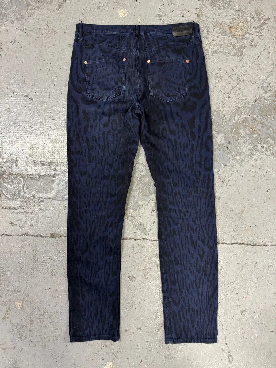 Roberto Cavalli Roberto Cavalli Leopard Slim Navy & Black Pants Size US 32 / EU 48 - 2 Thumbnail