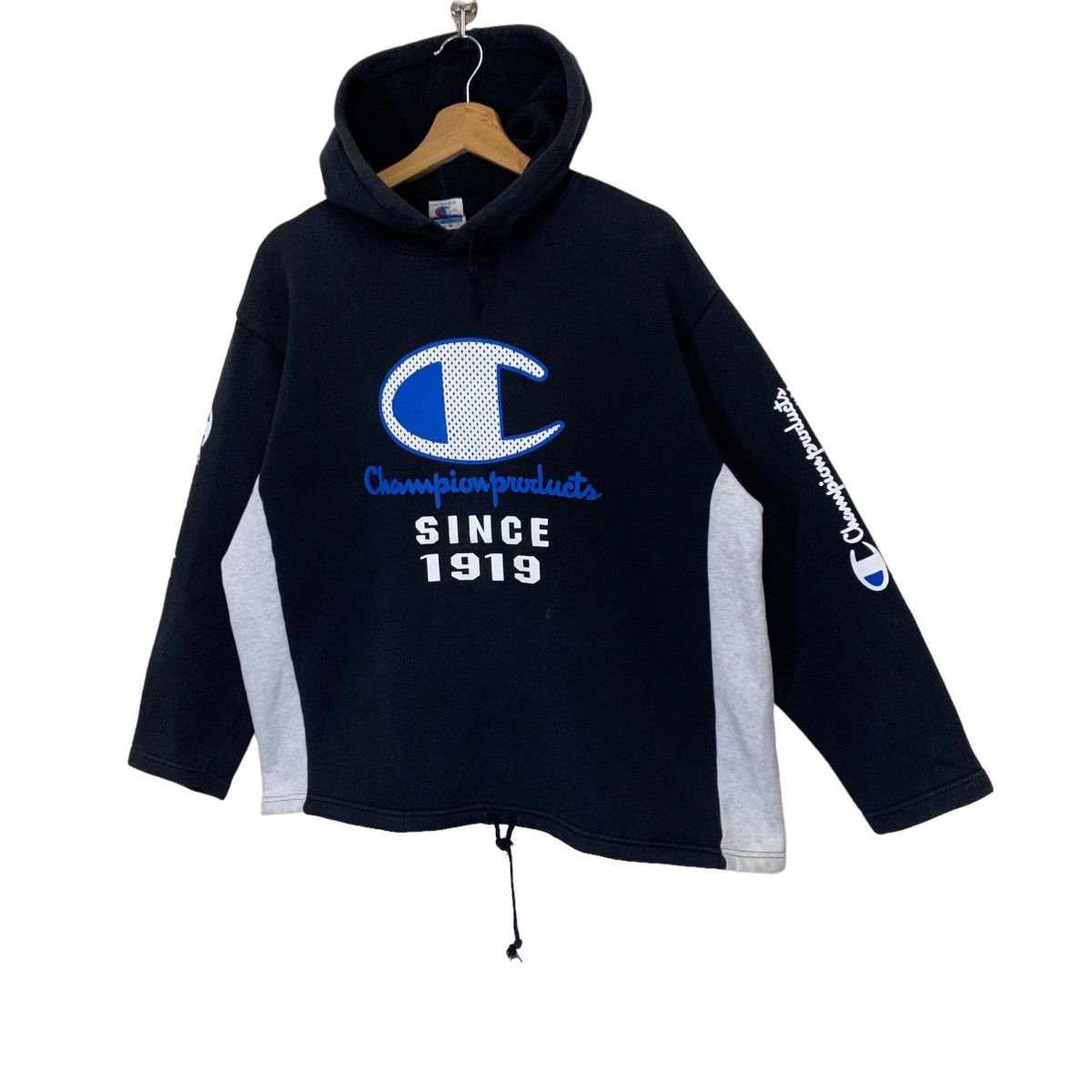 Champion × Japanese Brand × Vintage Vintage Championproduct Big Logo Pullover Hoodie Size US M / EU 48-50 / 2 - 3 Thumbnail