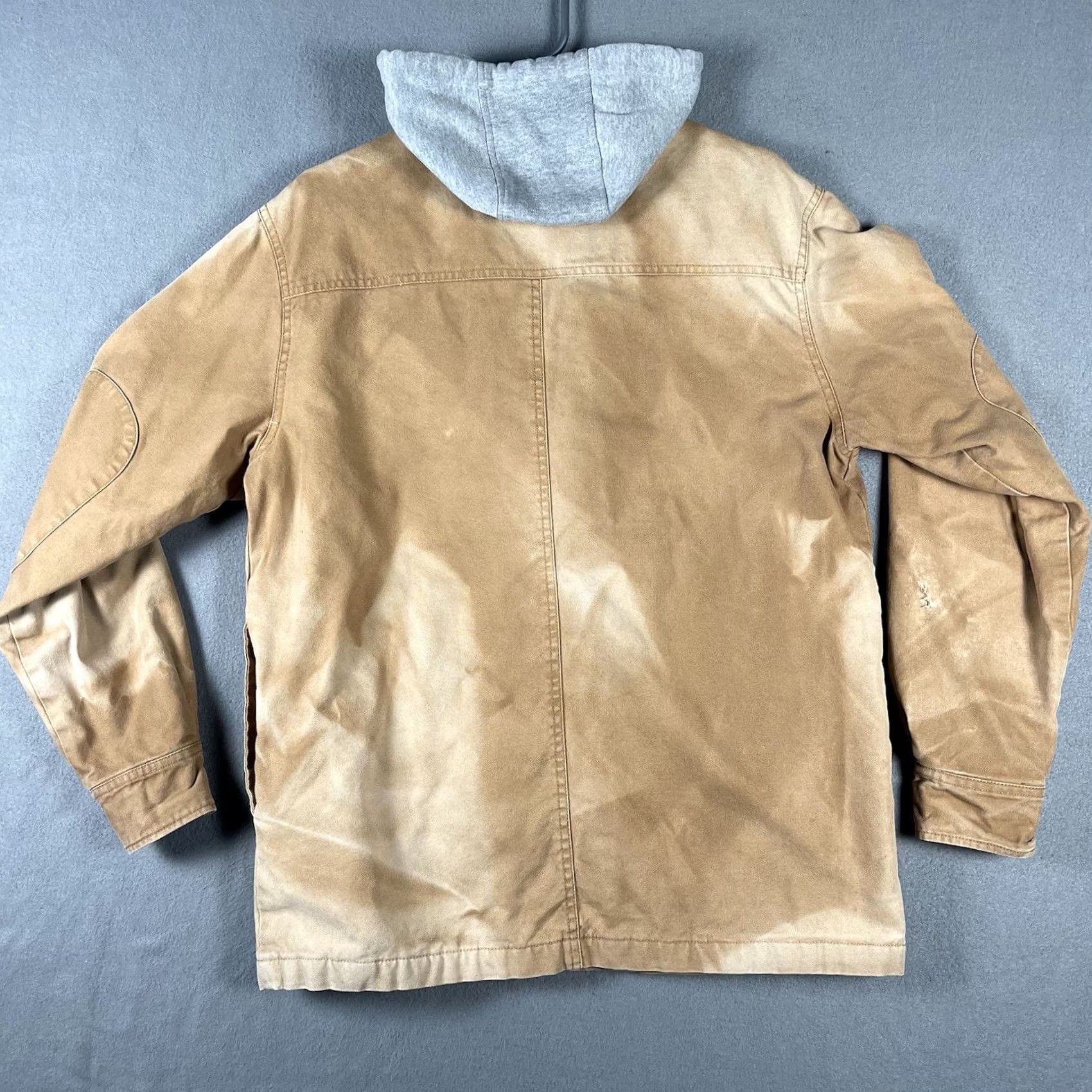 Dickies VINTAGE Dickies Jacket Small Brown Canvas Quilt Lined Hood Zip/Snap Distressed Men's Overcoat Pockets Fall Winter Size US S / EU 44-46 / 1 - 3 Thumbnail
