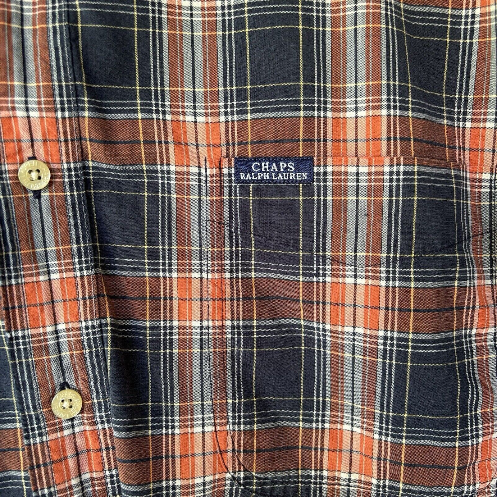 Chaps Vintage Chaps Ralph Lauren Shirt Mens XL Button Up Plaid Size US XL / EU 56 / 4 - 3 Thumbnail