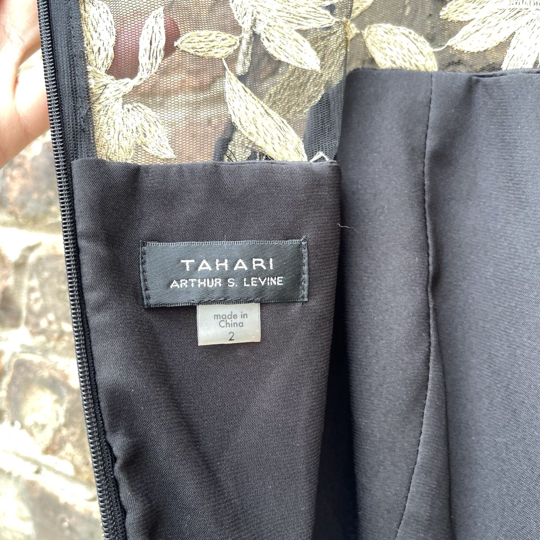 gold and white dress shirt Tahari ASL Zipper Detail Sheath Dress main image 1