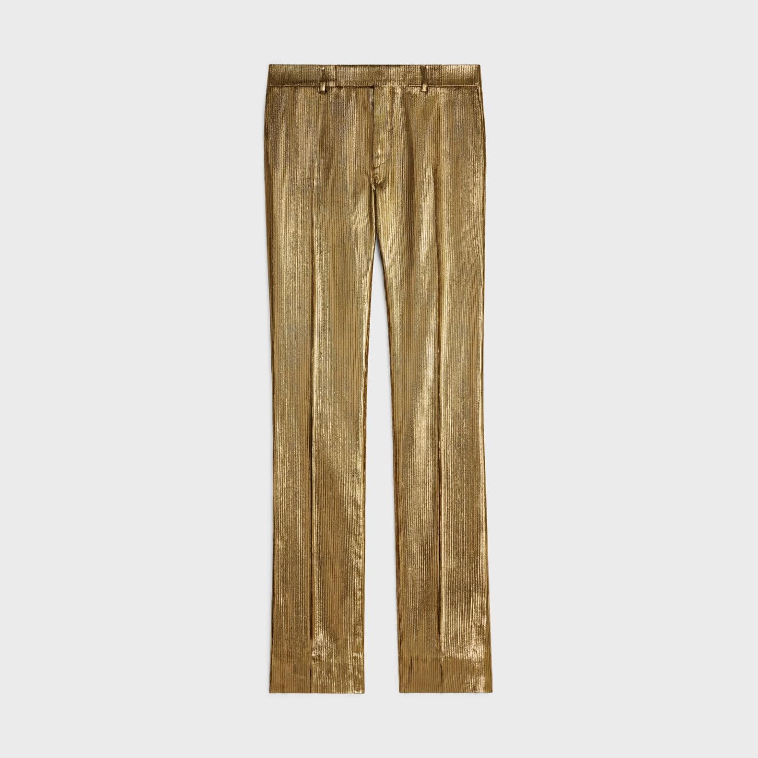 Celine o1bcso1str0824 Flared Pant in Gold Size US 28 / EU 44 - 1 Thumbnail