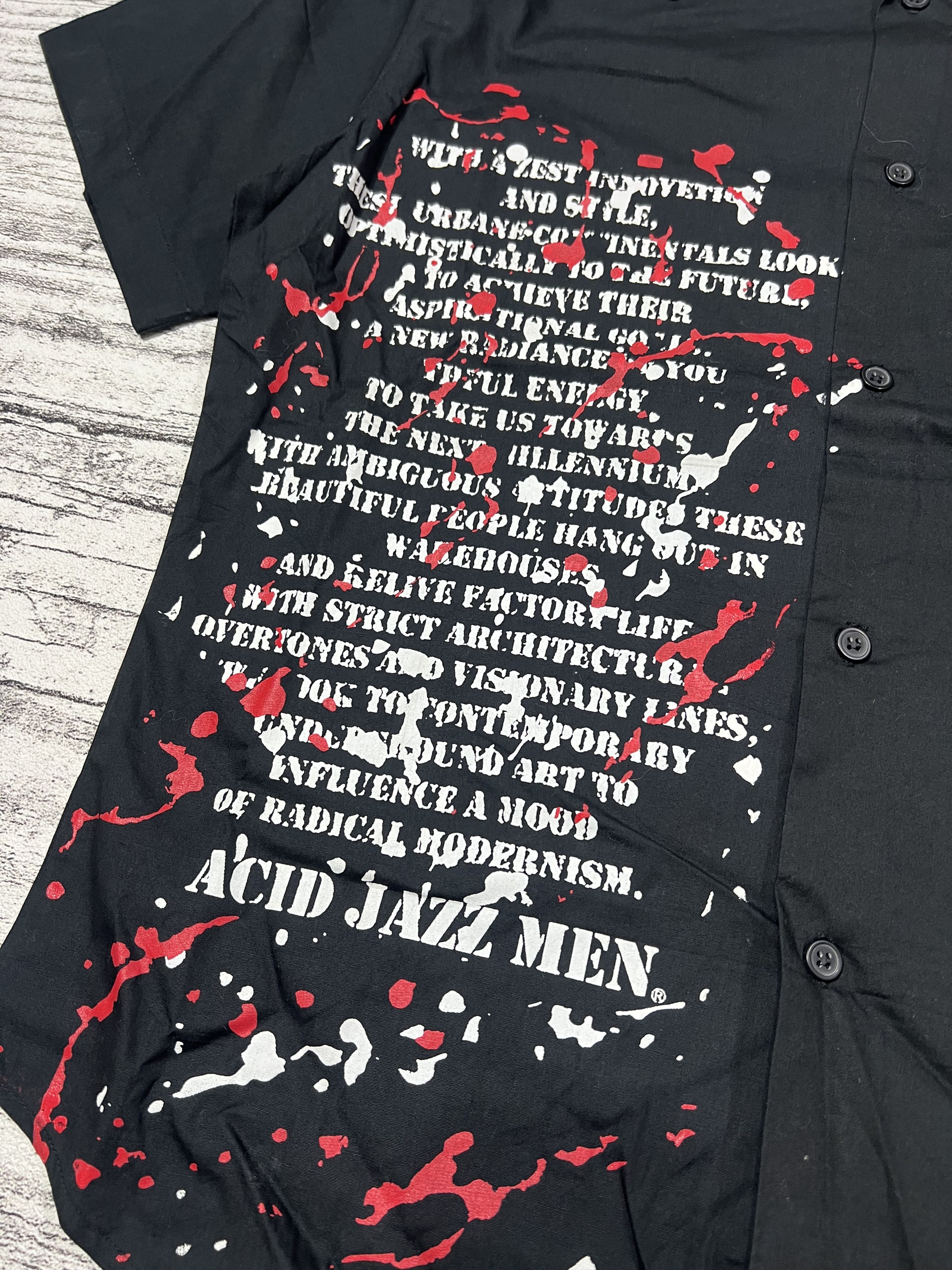 Japanese Brand 2000s Hysteric Poem Cross Shirt y2k lgb ifsixwasnine Size US M / EU 48-50 / 2 - 2 Thumbnail