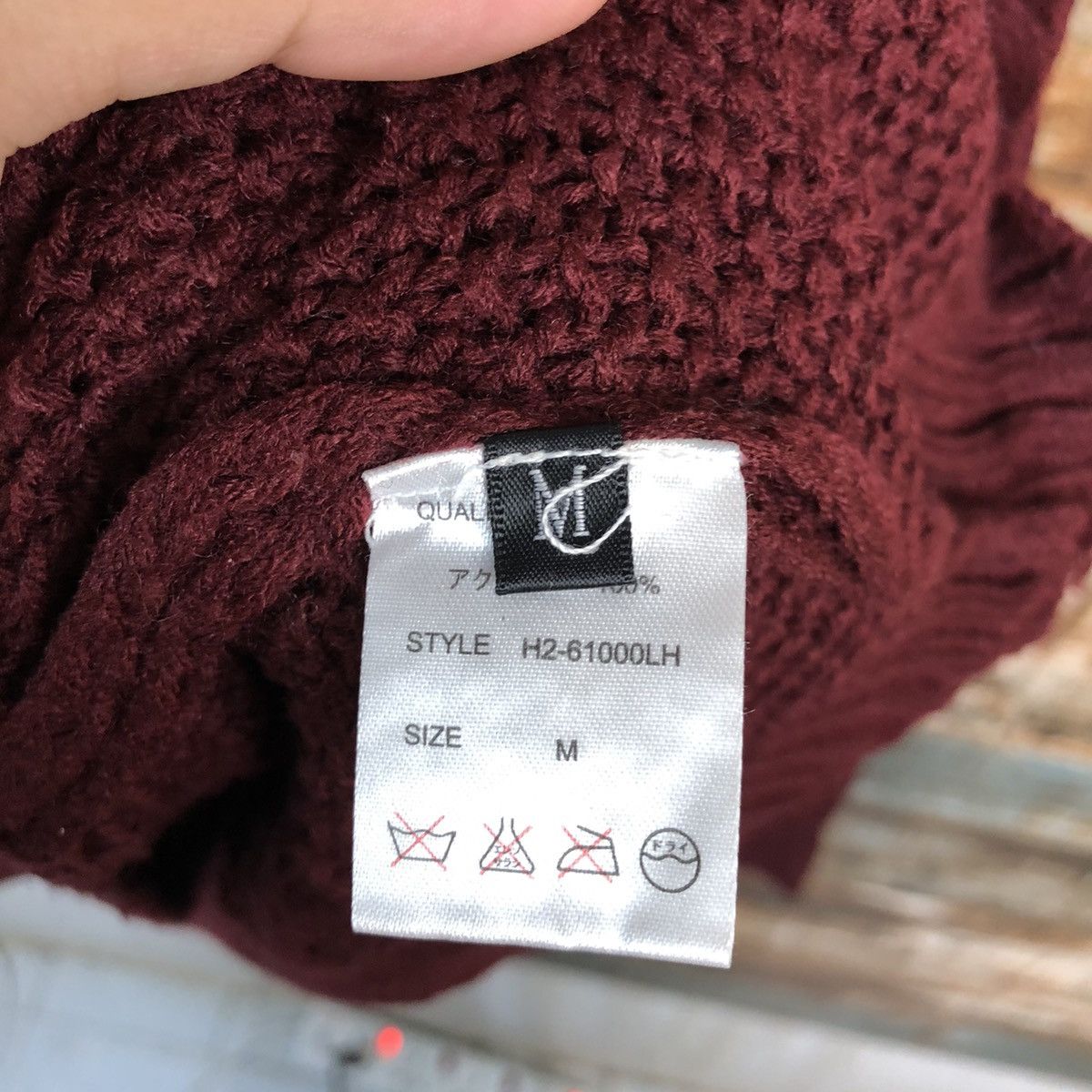 Aran Isles Knitwear × Japanese Brand Lazy Hazy Planet Red cable Knitwear #A1282 Size US M / EU 48-50 / 2 - 11 Thumbnail