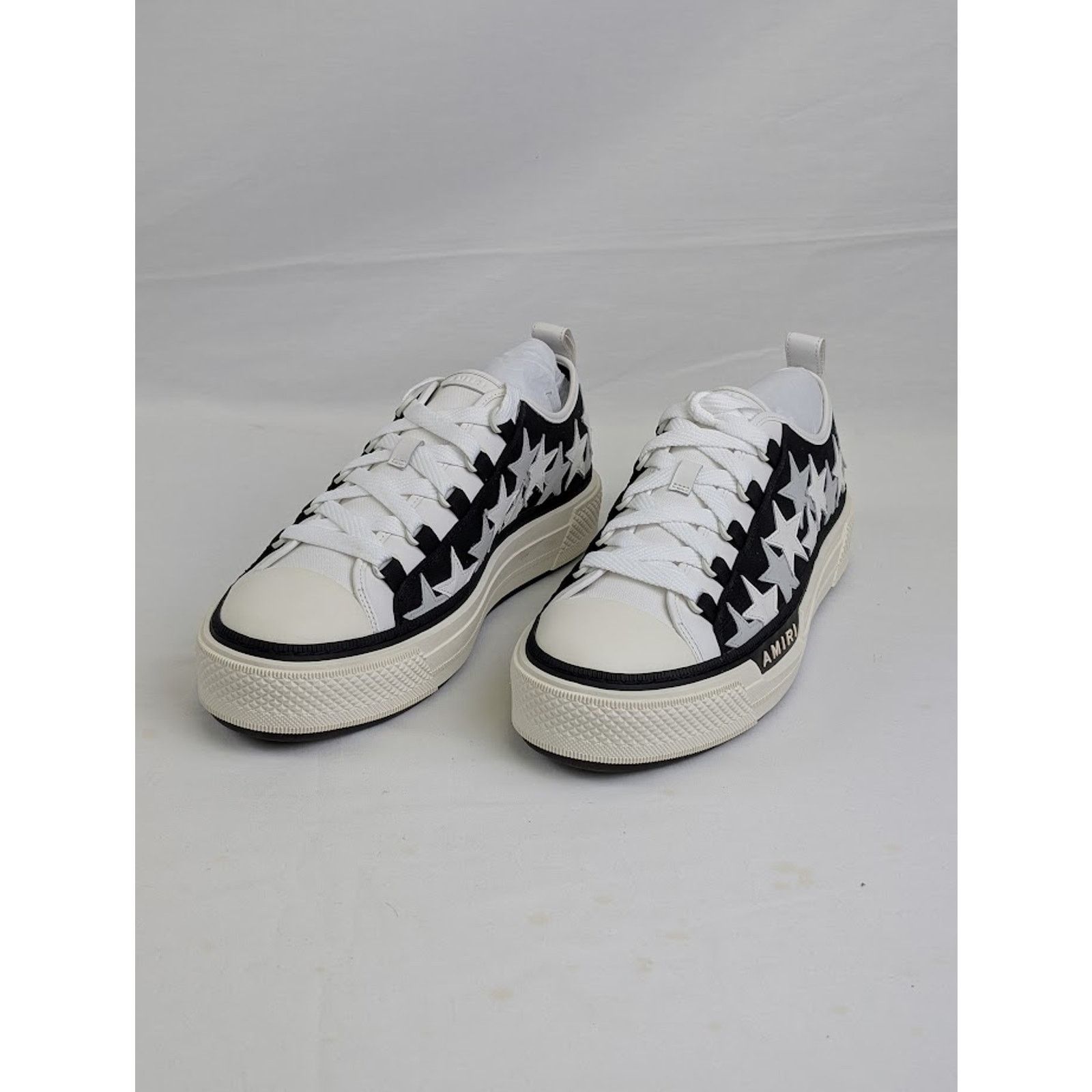 Amiri o1rshd1 Stars Court Low-Top Sneakers in Black Size US 12 / EU 45 - 9 Thumbnail
