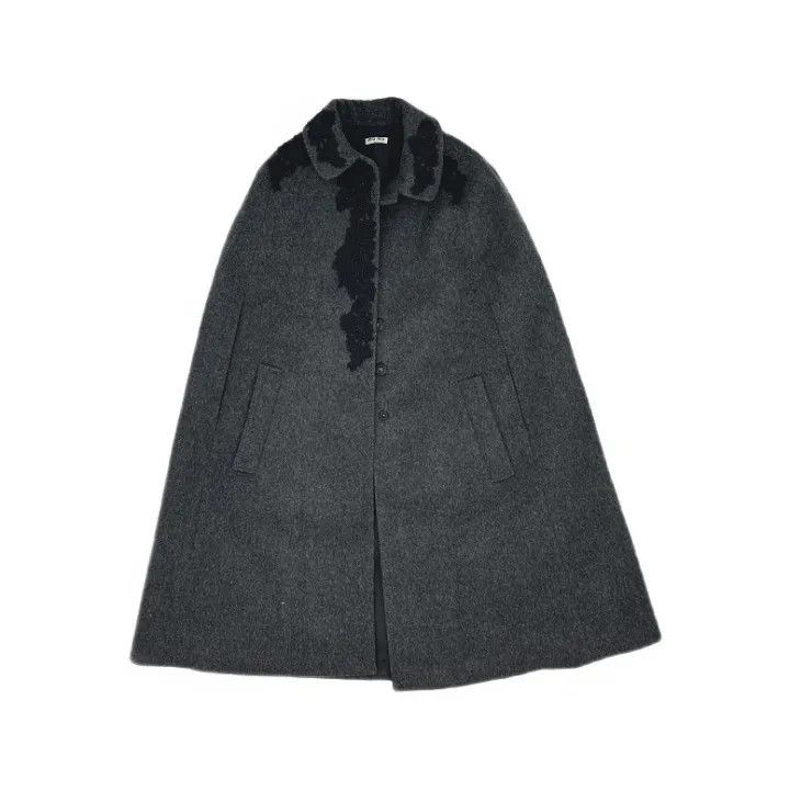 Miu Miu Miu Miu Stylish Solid Color Cape Coat 0079 Size M / US 6-8 / IT 42-44 - 1 Thumbnail