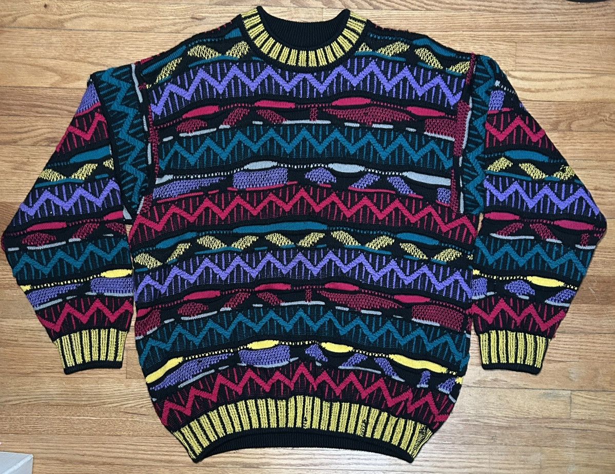 Coogi Vintage 90s Coogi WOOL 3D Knit Sweater Mens XL Size US XL / EU 56 / 4 - 1 Thumbnail