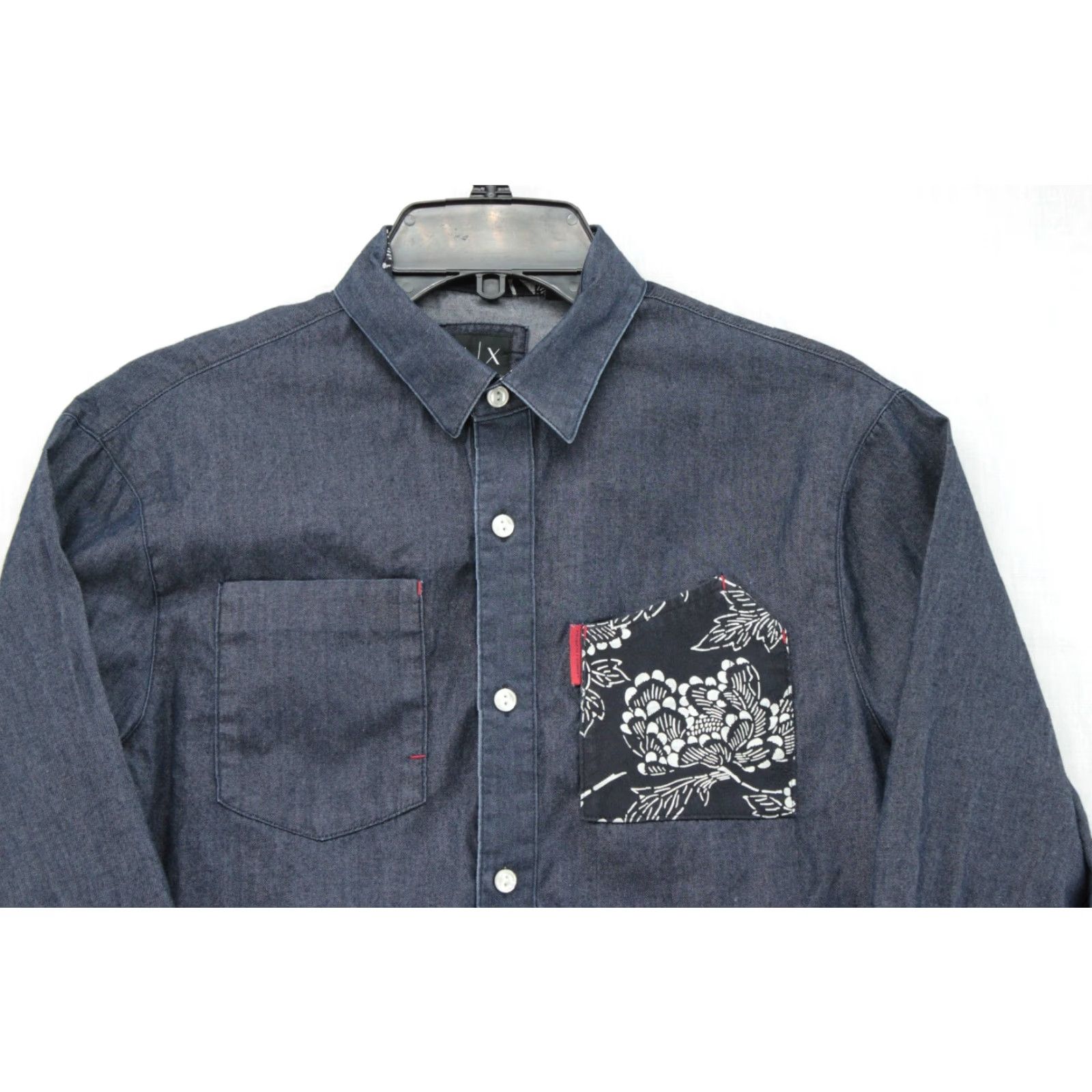 Armani Exchange Armani Exchange Denim Shirt Men's Small Regular Fit Long Sleeve Contrasting Trim Size US S / EU 44-46 / 1 - 2 Thumbnail